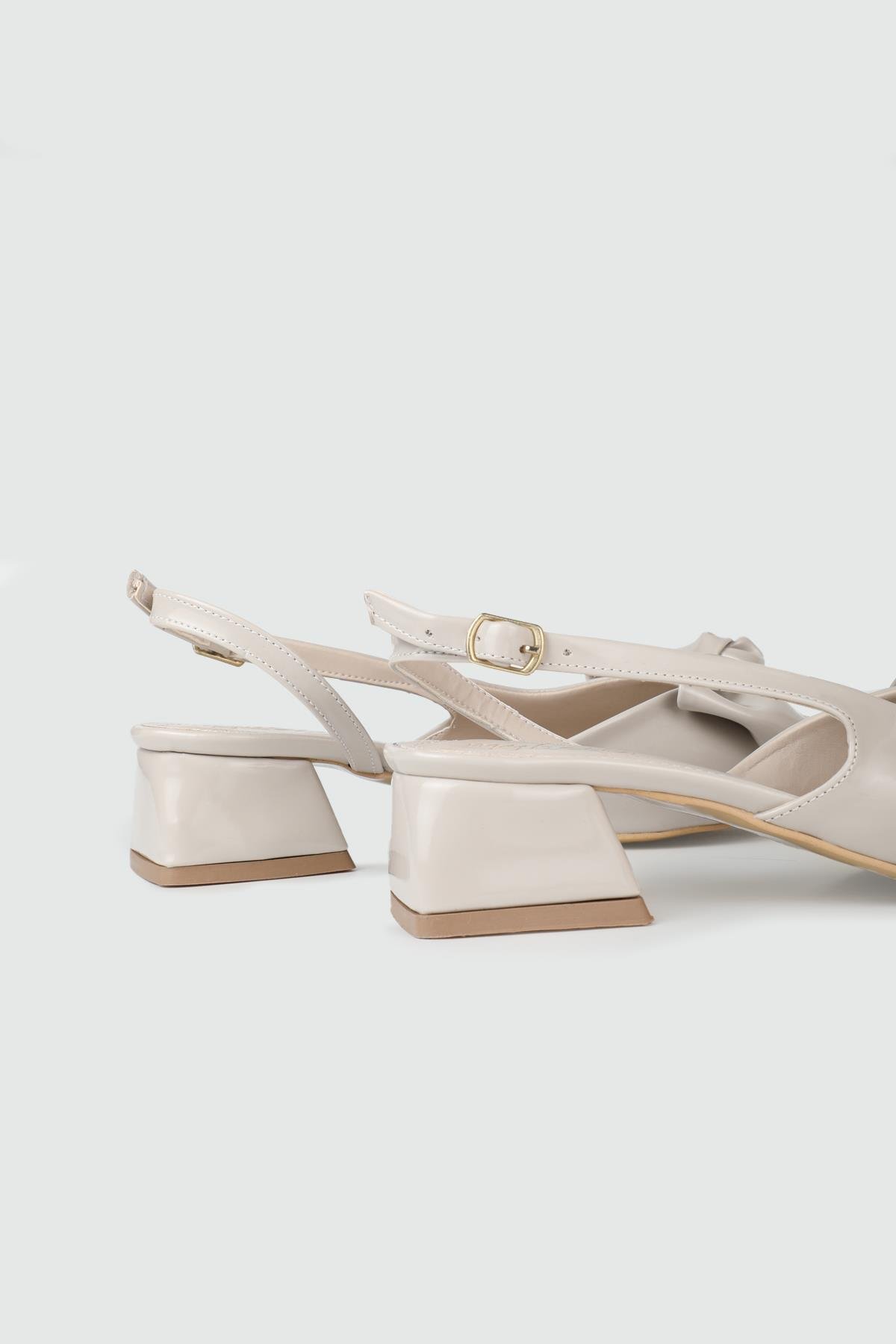 Maskülen Ayakkabı Bej Rugan Kadın Ayakkabı TU-1876 Kadın Alçak Topuklu MyBella My Bella TU-820 Kadın 25Y