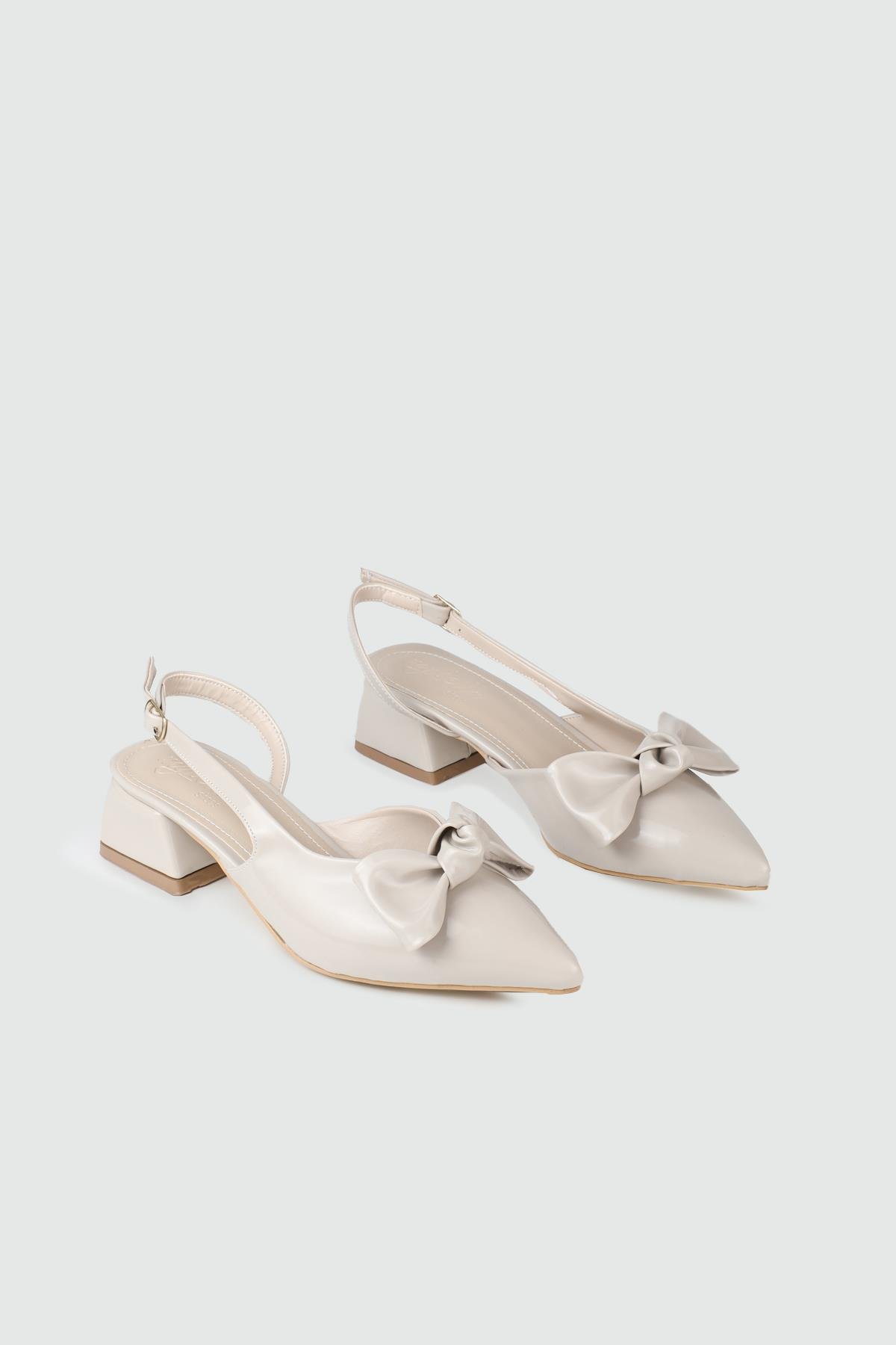 Maskülen Ayakkabı Bej Rugan Kadın Ayakkabı TU-1876 Kadın Alçak Topuklu MyBella My Bella TU-820 Kadın 25Y