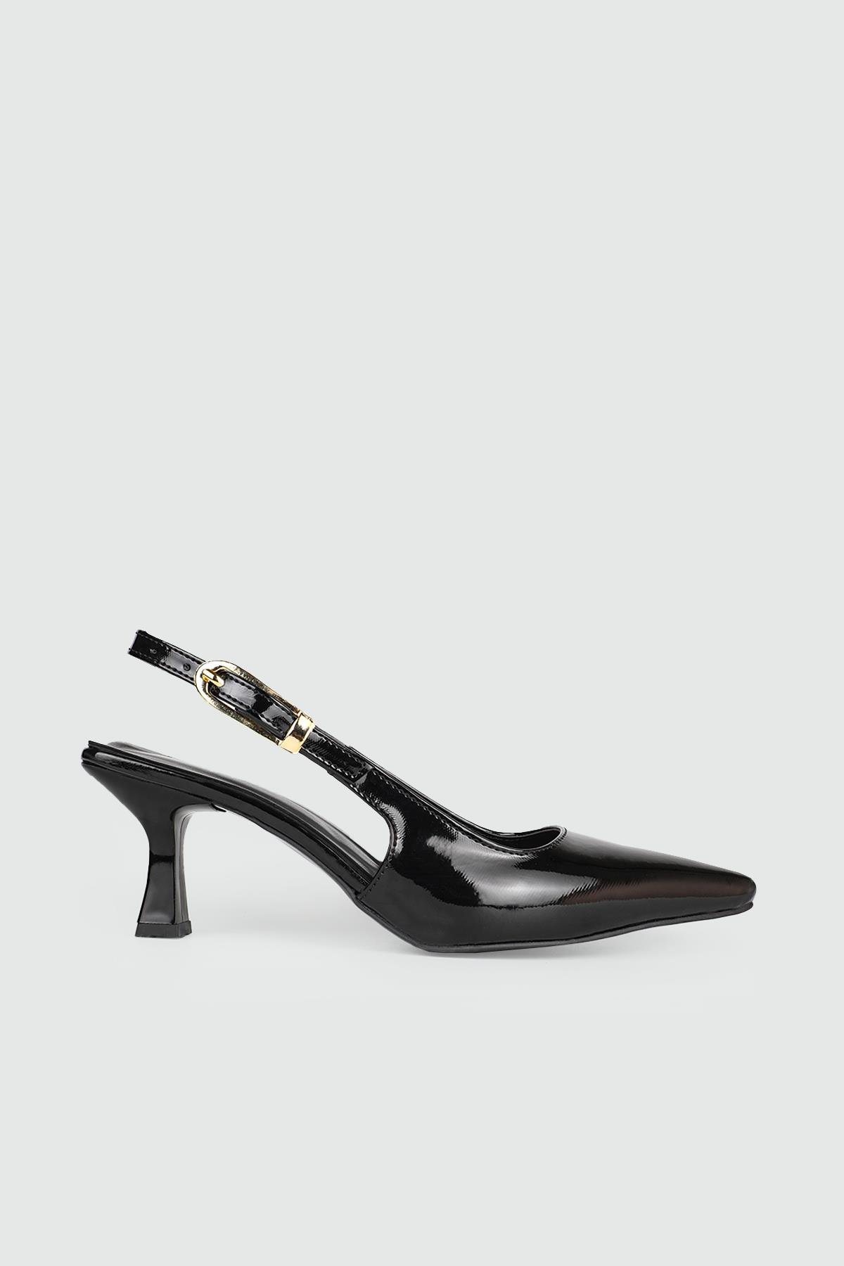 Maskülen Ayakkabı Siyah Rugan Kadın Ayakkabı TU-1876 Kadın Alçak Topuklu MyBella My Bella TU-711 Kadın 25Y