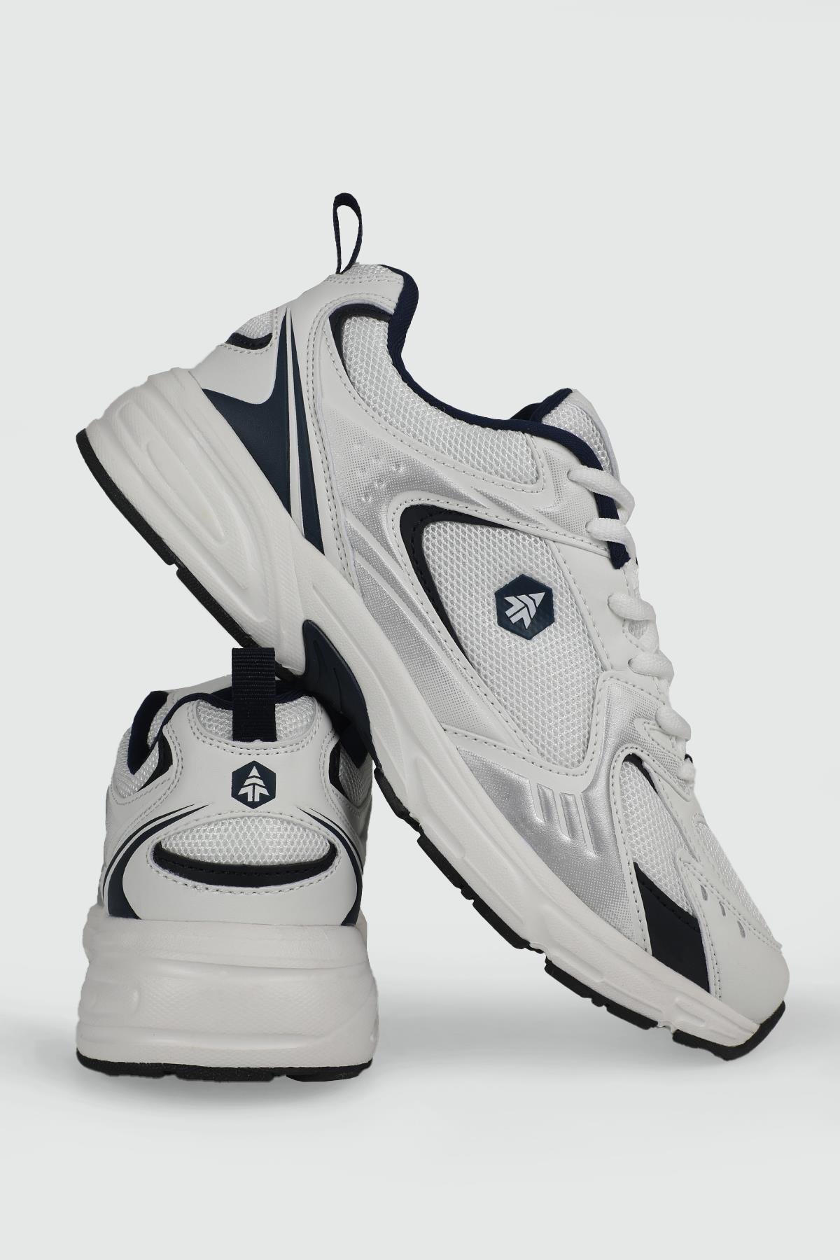 Nefes Alır Fileli Bağcıklı Beyaz Laci Unisex Spor Ayakkabı 23144 Unisex Günlük Spor Ayakkabı Hammer Jack HAMMERJACK 101 23144 Sanga UNS