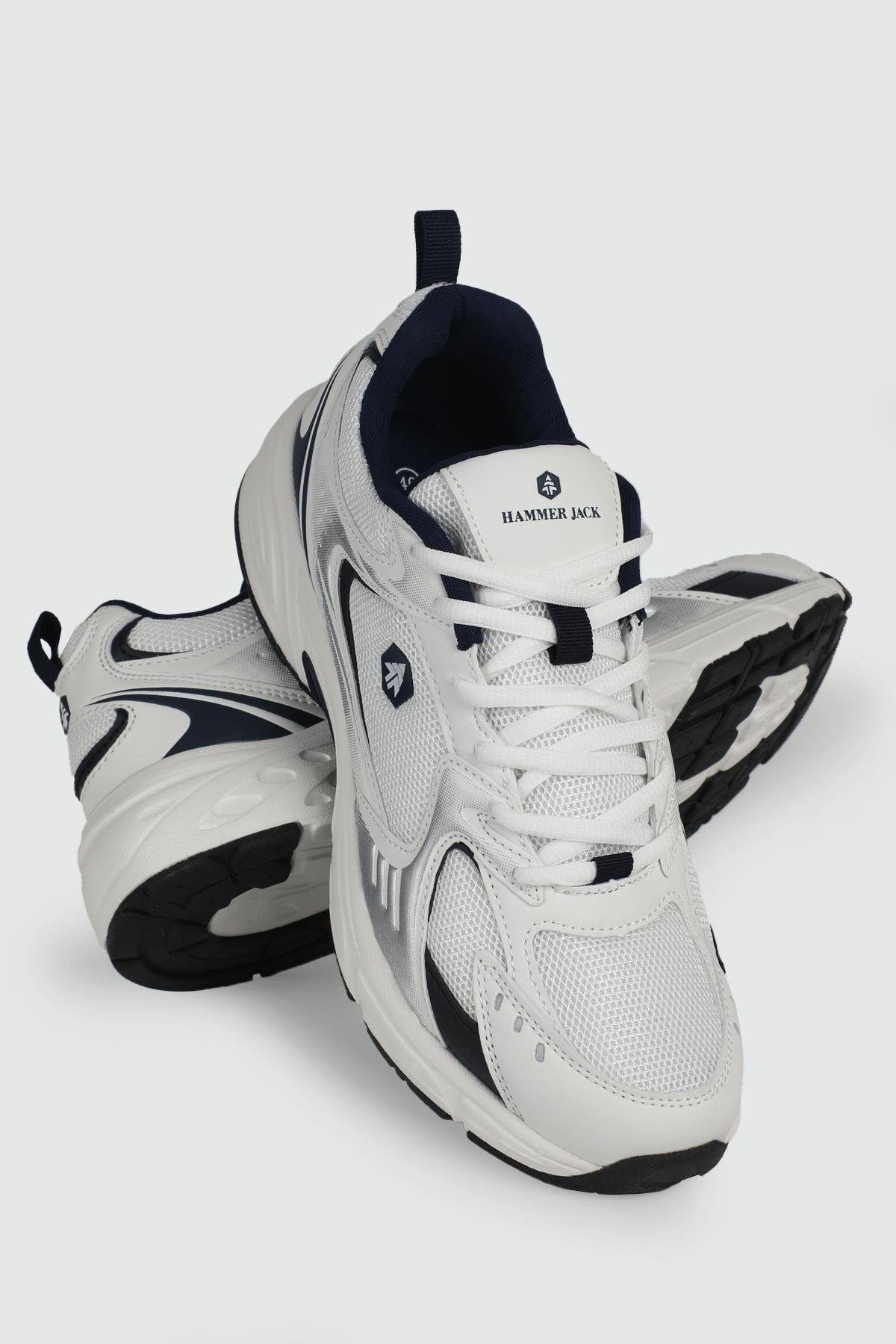 Nefes Alır Fileli Bağcıklı Beyaz Laci Unisex Spor Ayakkabı 23144 Unisex Günlük Spor Ayakkabı Hammer Jack HAMMERJACK 101 23144 Sanga UNS
