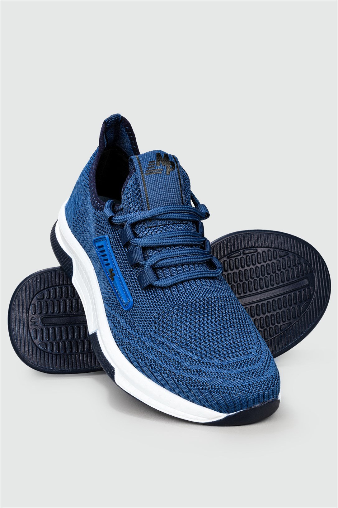 Nefes Alır Fileli Bağcıklı İndigo Erkek Spor Ayakkabı 231-2346 Erkek Günlük Spor Ayakkabı M.P M.P 231-2346 MER FİLELİ SPR