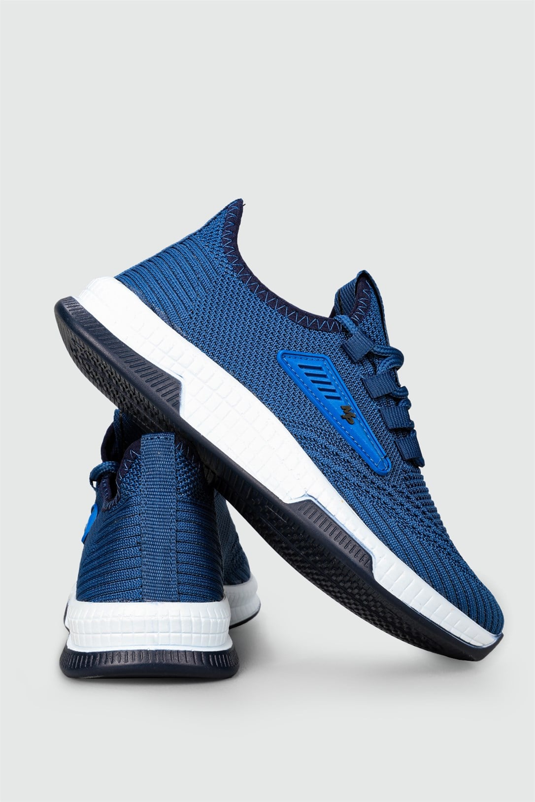 Nefes Alır Fileli Bağcıklı İndigo Unisex Spor Ayakkabı 231-2346 Unisex Günlük Spor Ayakkabı M.P M.P 231-2346 UNİSEX FİLELİ SPR
