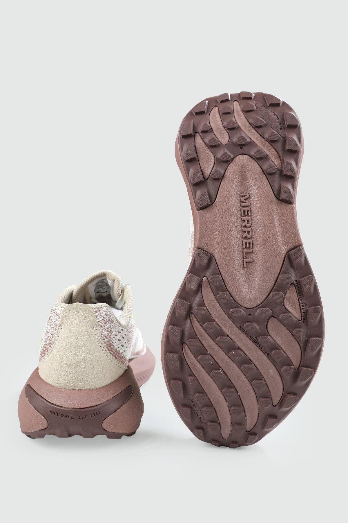 Nefes Alır Fileli Bağcıklı PARCHMENT/ANTLER Unisex Spor Ayakkabı J068136 Unisex Günlük Spor Ayakkabı MERRELL J068136