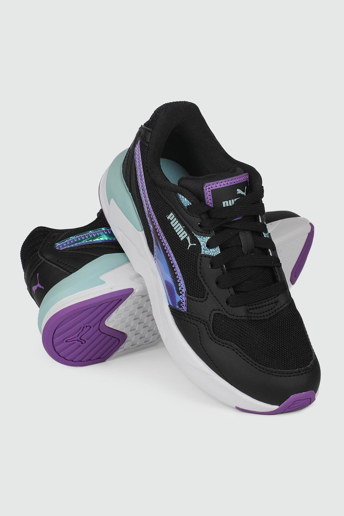 Nefes Alır Günlük Rahat Koşu Yürüyüş Siyah Lila Çocuk Spor Ayakkabı 396566-02 Çocuk Günlük Spor Ayakkabı Puma PUMA 396566-02  X-Ray SpeedLit