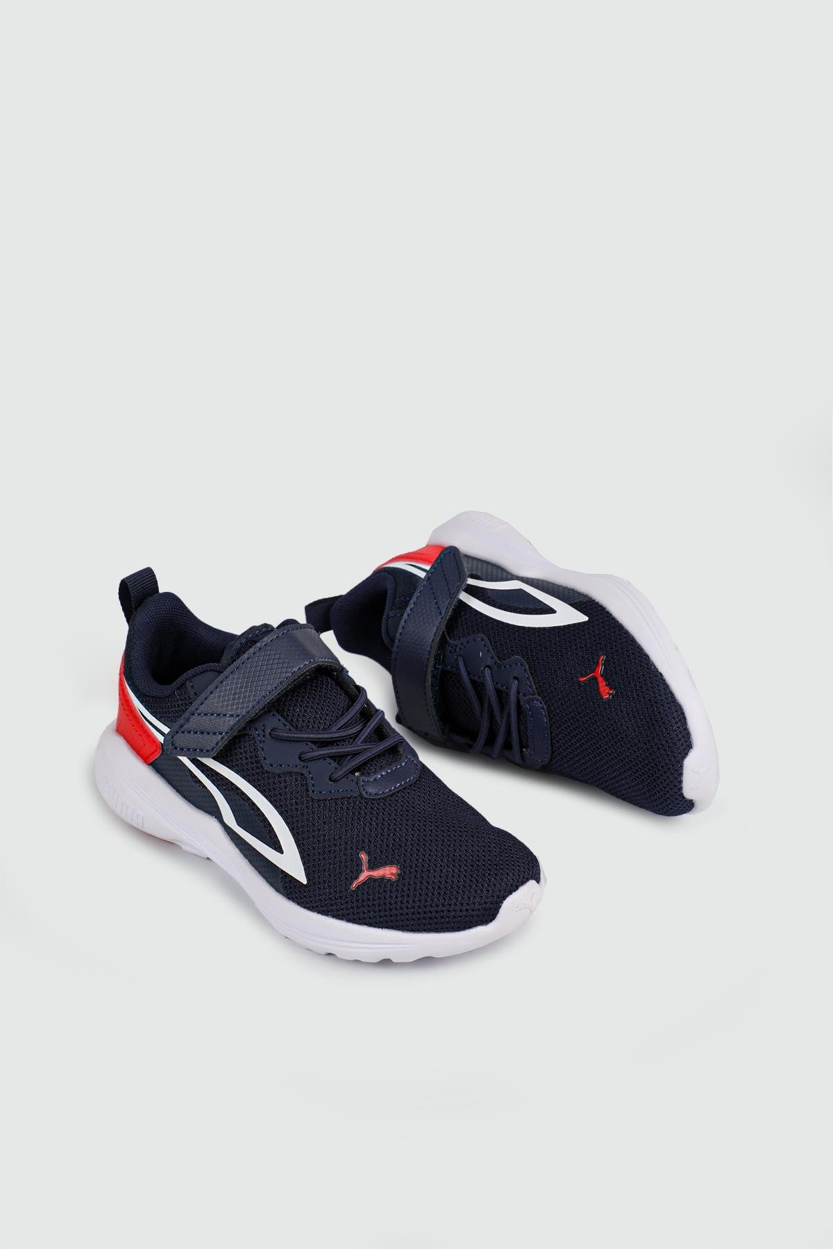 Nefes Alır Kalın Taban Cırtlı Laci Beyaz Kırmızı Çocuk Spor Ayakkabı 387387-07 Çocuk Günlük Spor Ayakkabı Puma PUMA 387387-07 ALL-DAY PT FLT