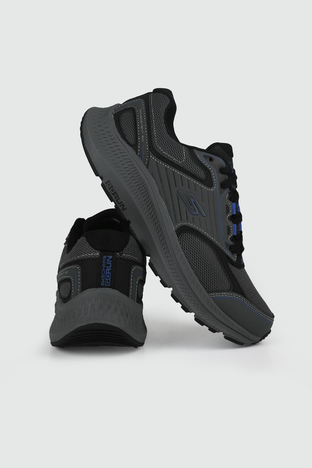 Nefes Alır Ortopedik Gri/Mavi Erkek Spor Ayakkabı 220866 CCBL Erkek Günlük Spor Ayakkabı Skechers SKECHERS 220866 CCBL