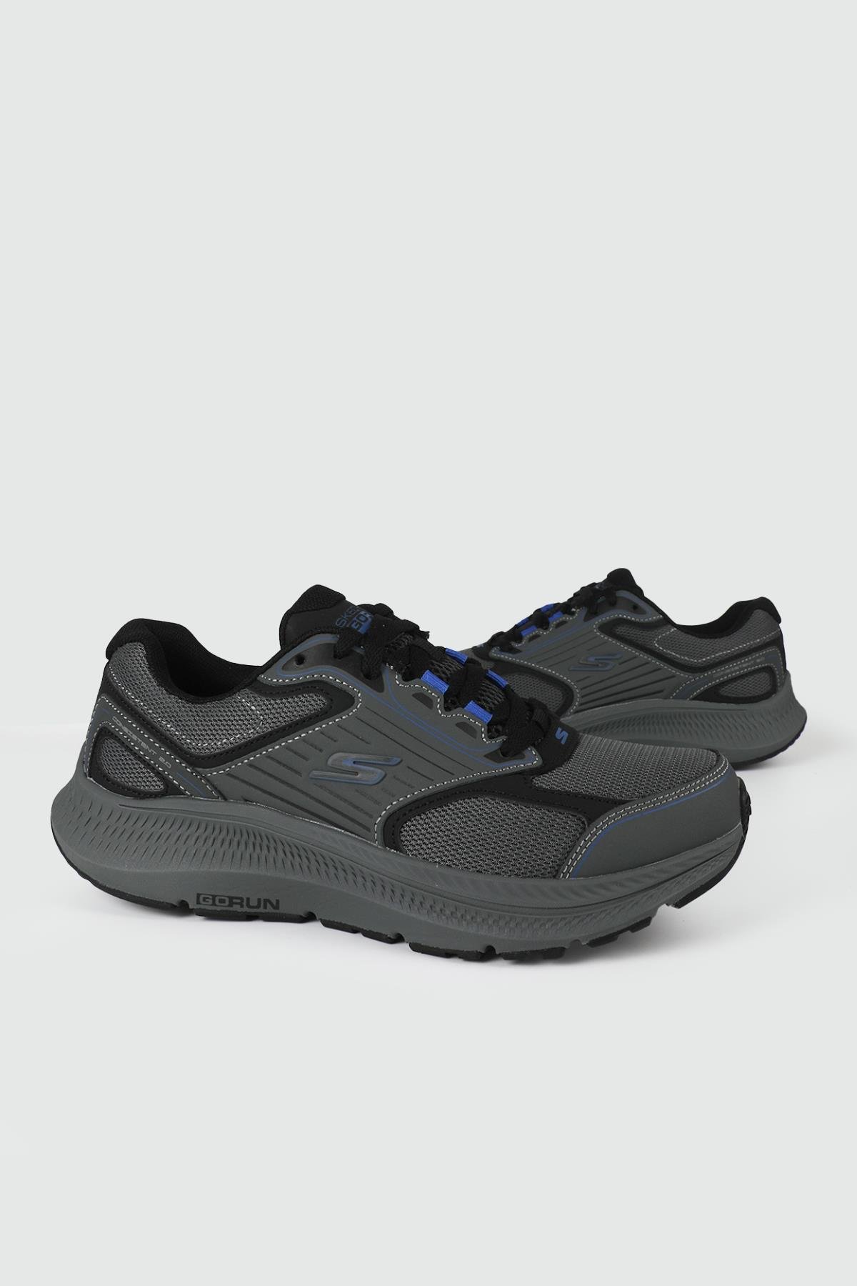 Nefes Alır Ortopedik Gri/Mavi Erkek Spor Ayakkabı 220866 CCBL Erkek Günlük Spor Ayakkabı Skechers SKECHERS 220866 CCBL