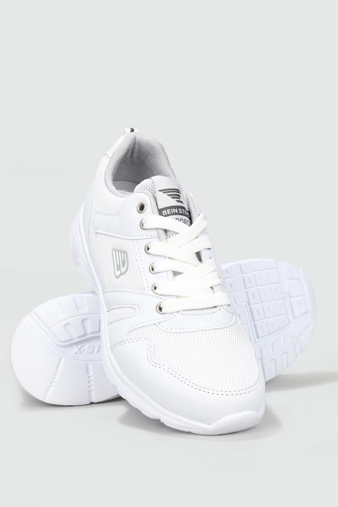 Nefes Alır Rahat Beyaz Unisex Spor Ayakkabı 020 Unisex Günlük Spor Ayakkabı Beınsteps BEINSTEPS 020 UNİSEX SPOR
