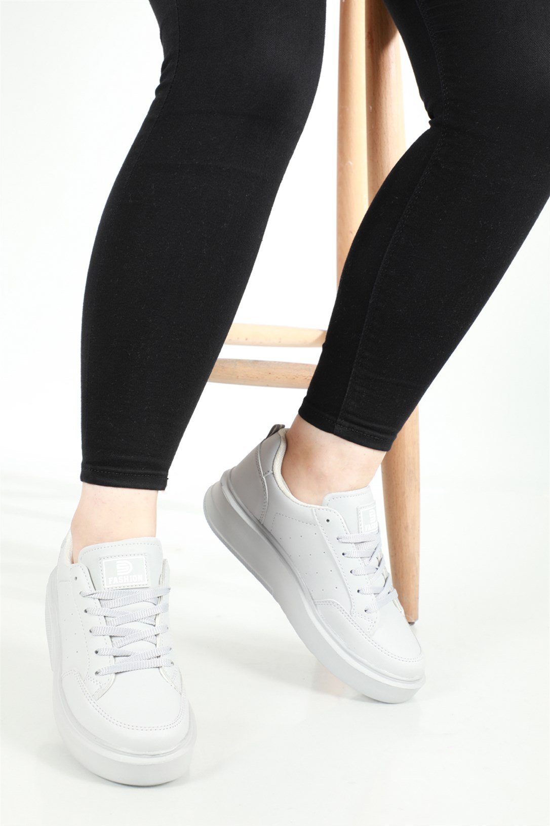 Nefes Alır Rahat Buz Gri Kadın Spor Ayakkabı 148 Kadın Günlük Spor Ayakkabı Dark Step DARKSTEP 148 ZEN Anorak Spor