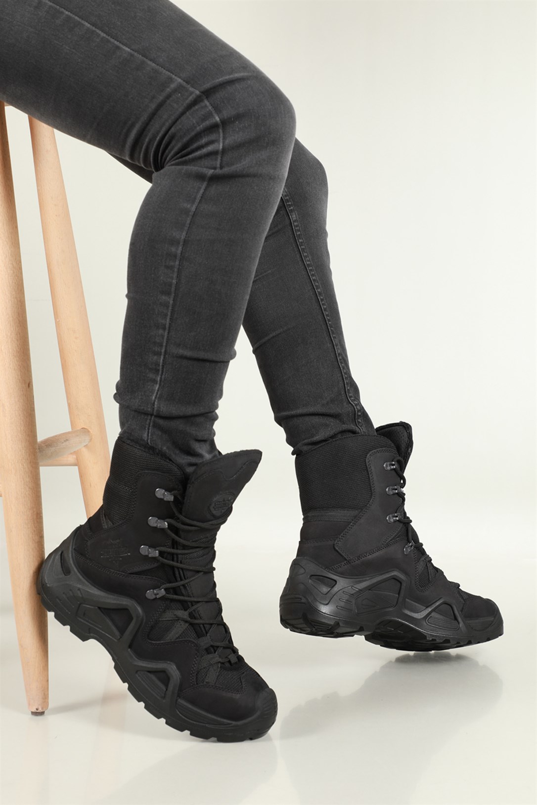 Nefes Alır Rahat Siyah Nubuk Erkek Bot 1490 Erkek Günlük confort Bot Scooter SCOOTER 1490 MERDANE BOT