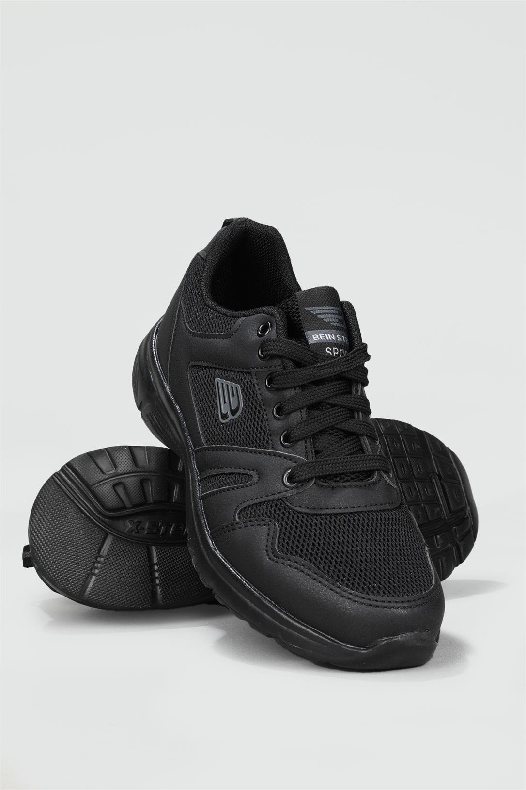 Nefes Alır Rahat Sıyah Unisex Spor Ayakkabı 020 Unisex Günlük Spor Ayakkabı Beınsteps BEINSTEPS 020 UNİSEX SPOR