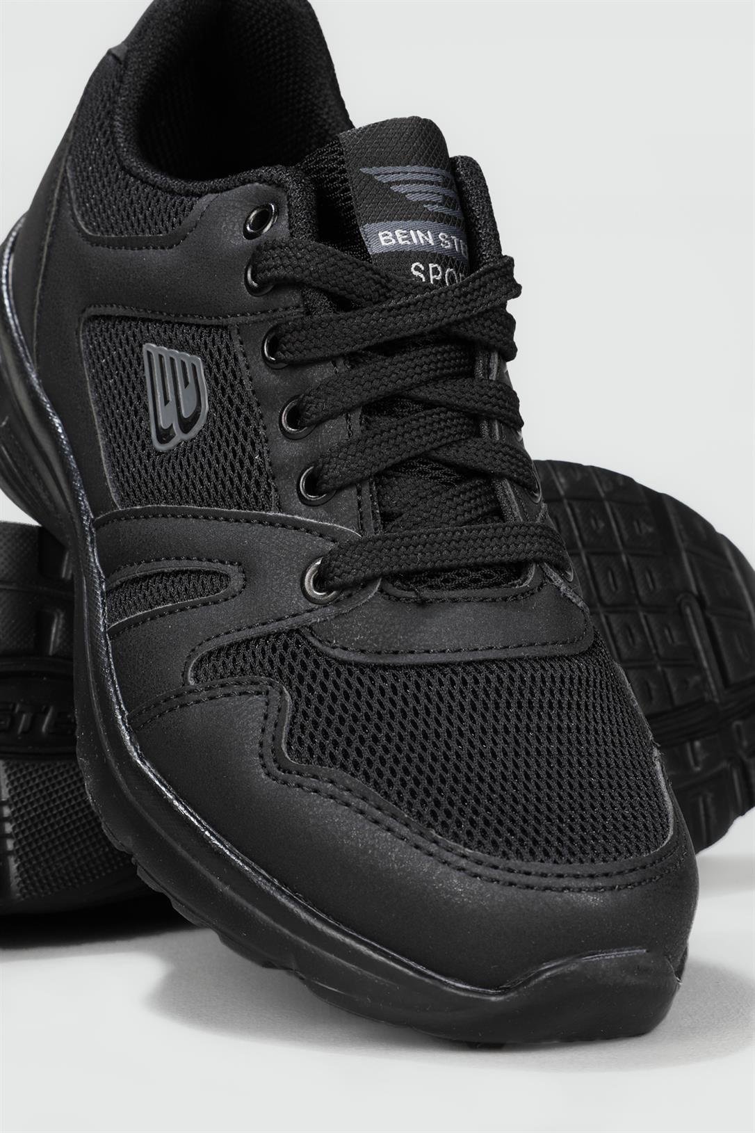 Nefes Alır Rahat Sıyah Unisex Spor Ayakkabı 020 Unisex Günlük Spor Ayakkabı Beınsteps BEINSTEPS 020 UNİSEX SPOR