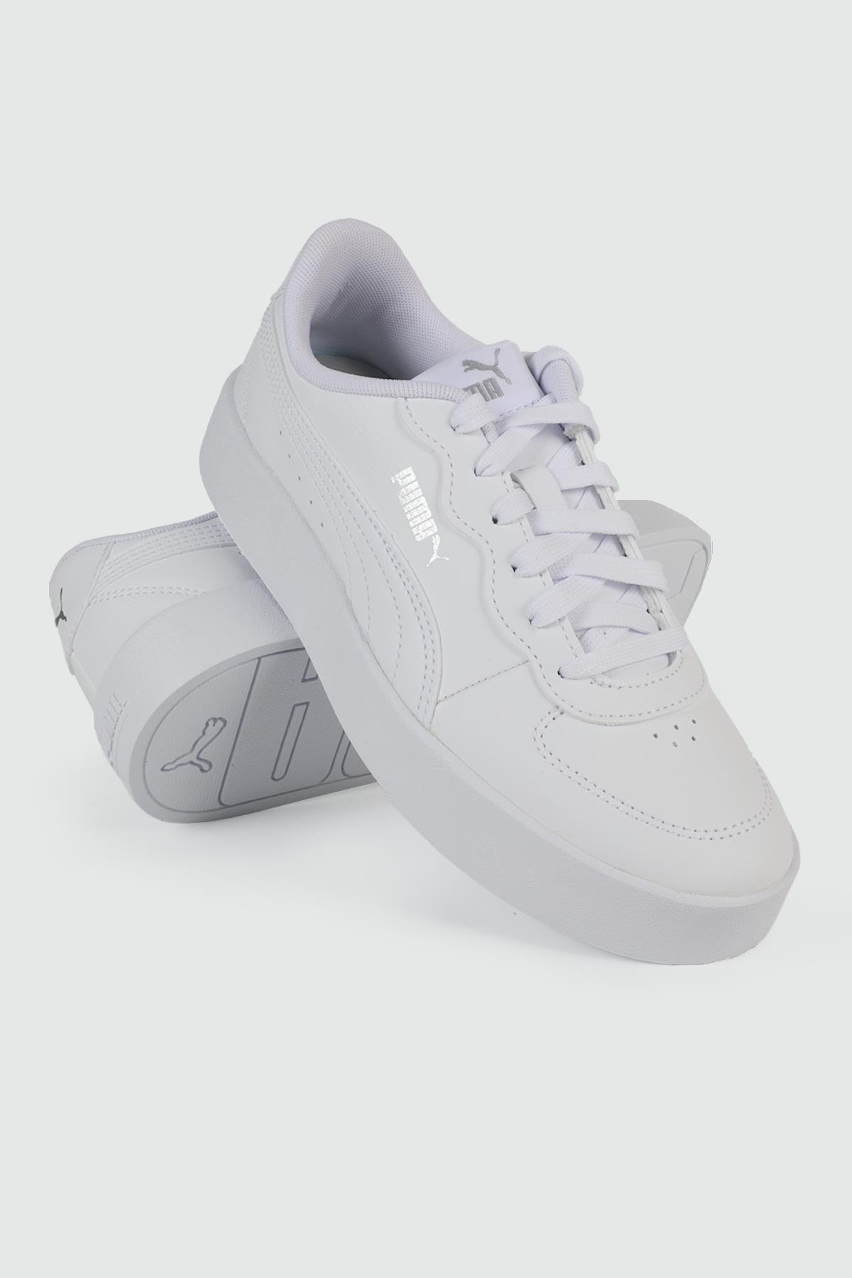 Nefes Alır Sneaker Beyaz Unisex Spor Ayakkabı 380147-02 Unisex Günlük Spor Ayakkabı Puma PUMA 380147-02 SKYE CLEAN