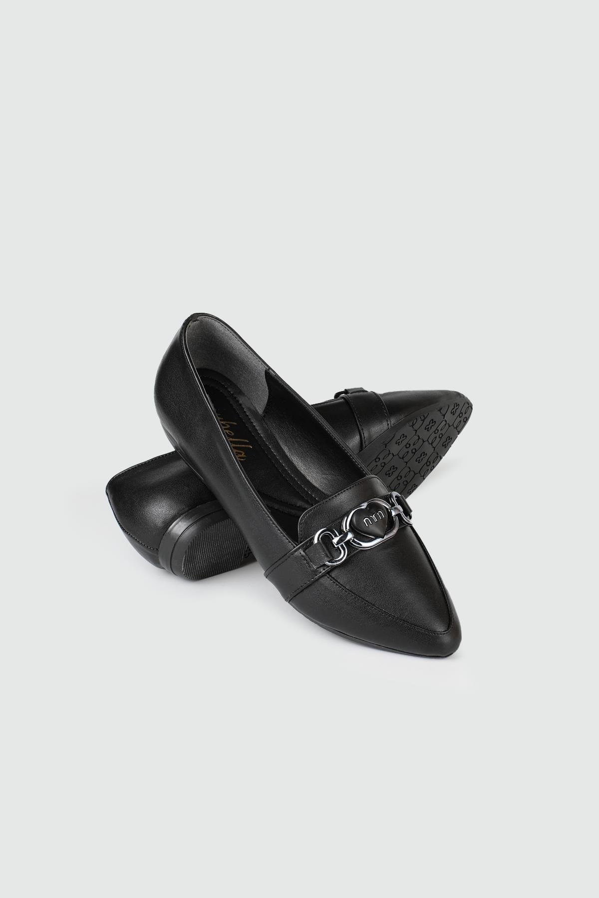 Önden Tokalı Günlük Siyah Kadın Babet ŞM-2002 Kadın Babet Carla Bella My Bella ŞM-2002 Kadın 25Y