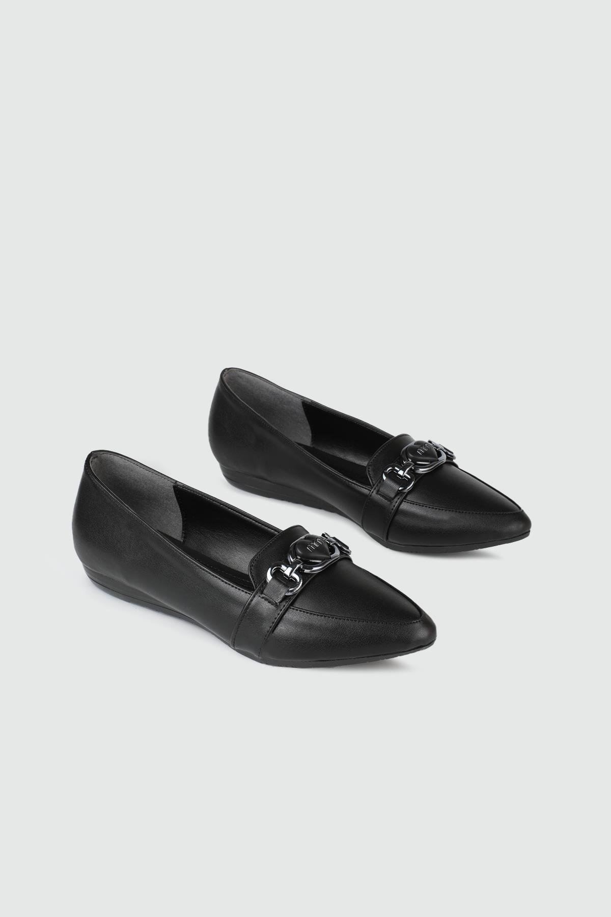 Önden Tokalı Günlük Siyah Kadın Babet ŞM-2002 Kadın Babet Carla Bella My Bella ŞM-2002 Kadın 25Y