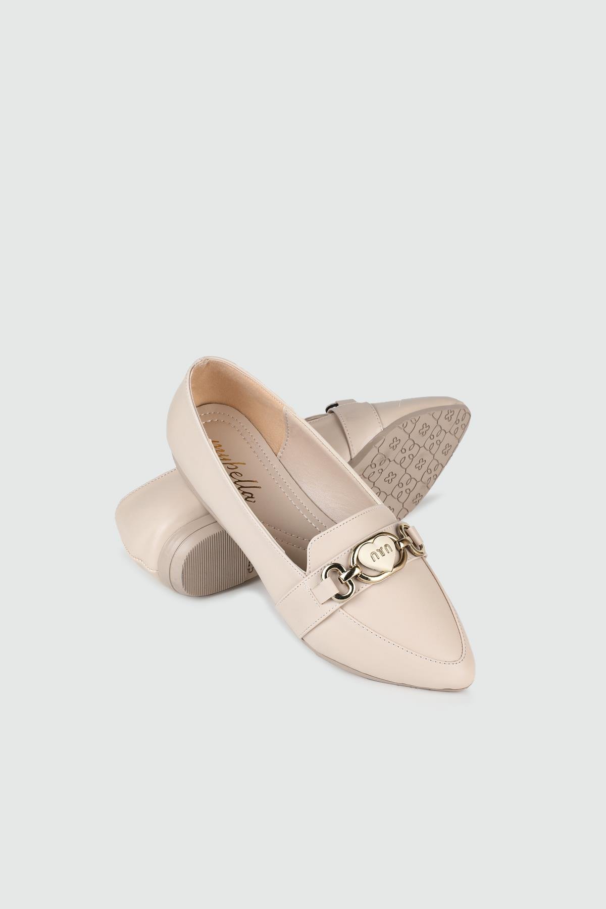 Önden Tokalı Günlük Ten Kadın Babet ŞM-2002 Kadın Babet Carla Bella My Bella ŞM-2002 Kadın 25Y