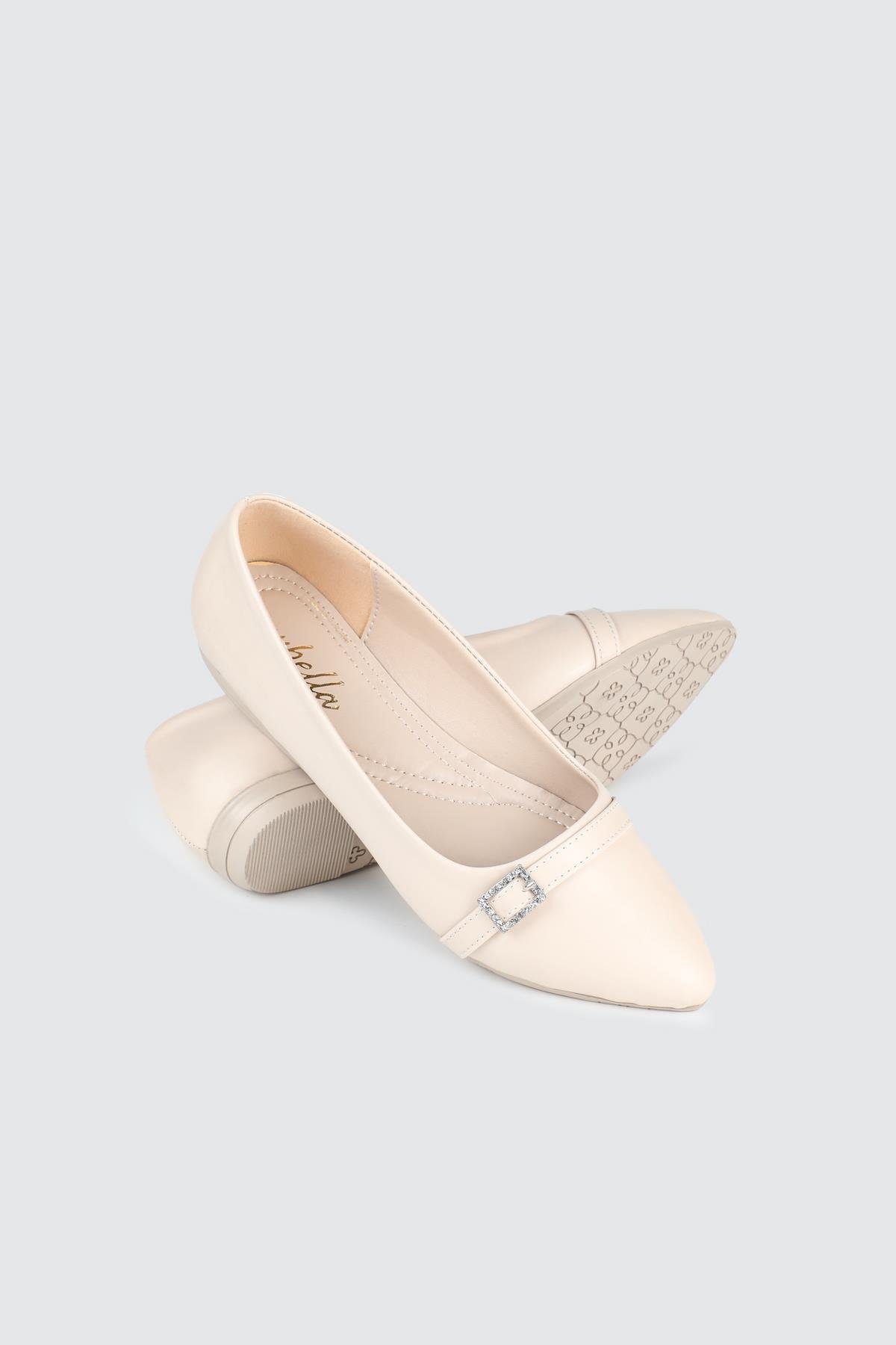 Önden Tokalı Günlük Ten Kadın Babet ŞM-1005 Kadın Babet Carla Bella My Bella ŞM-1005 Kadın 25Y