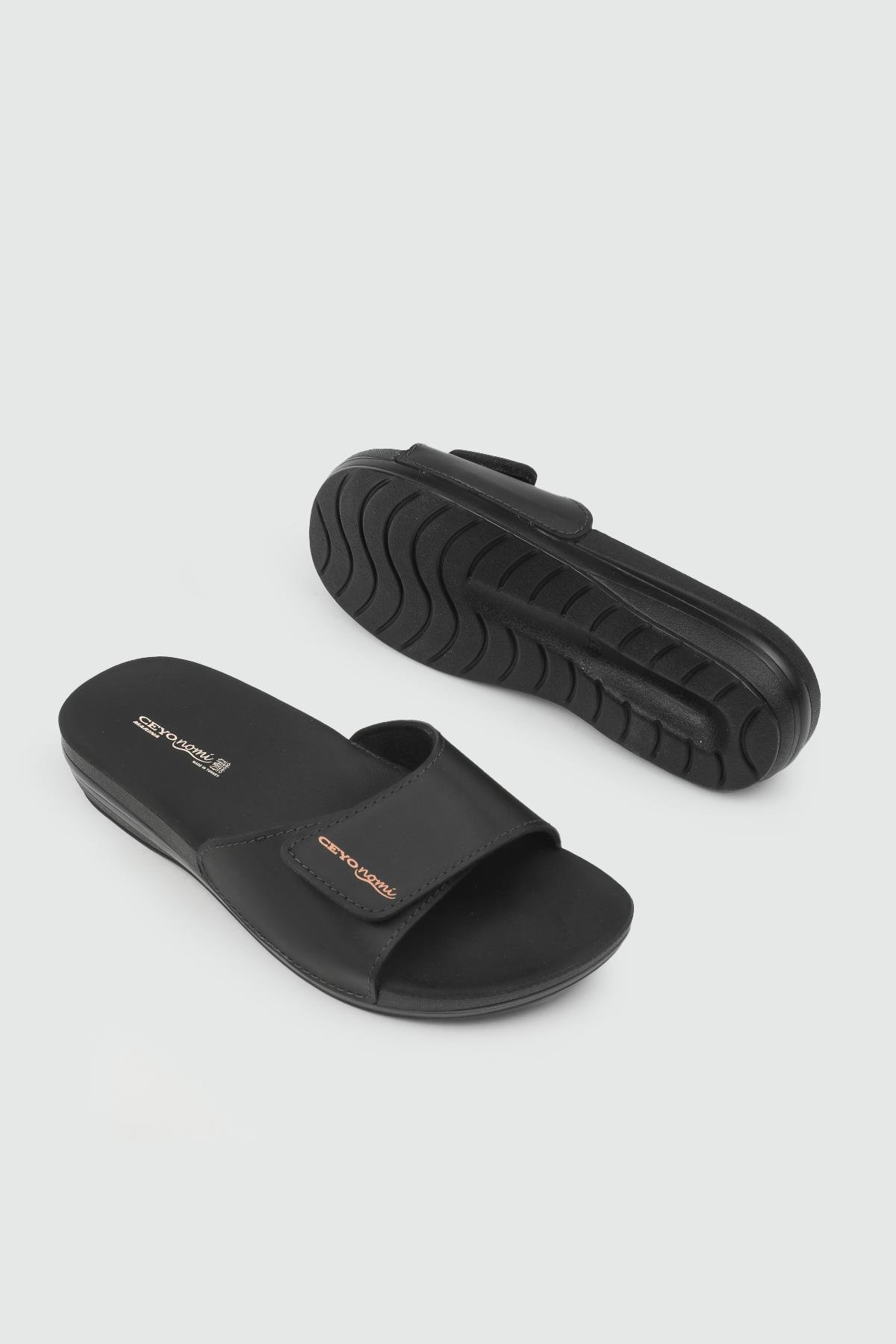 Ortopedik Sıyah Kadın Terlik CEYO MARINA-12 Kadın Günlük Terlik Ceyo CEYO MARINA-12 ZEN 22Y
