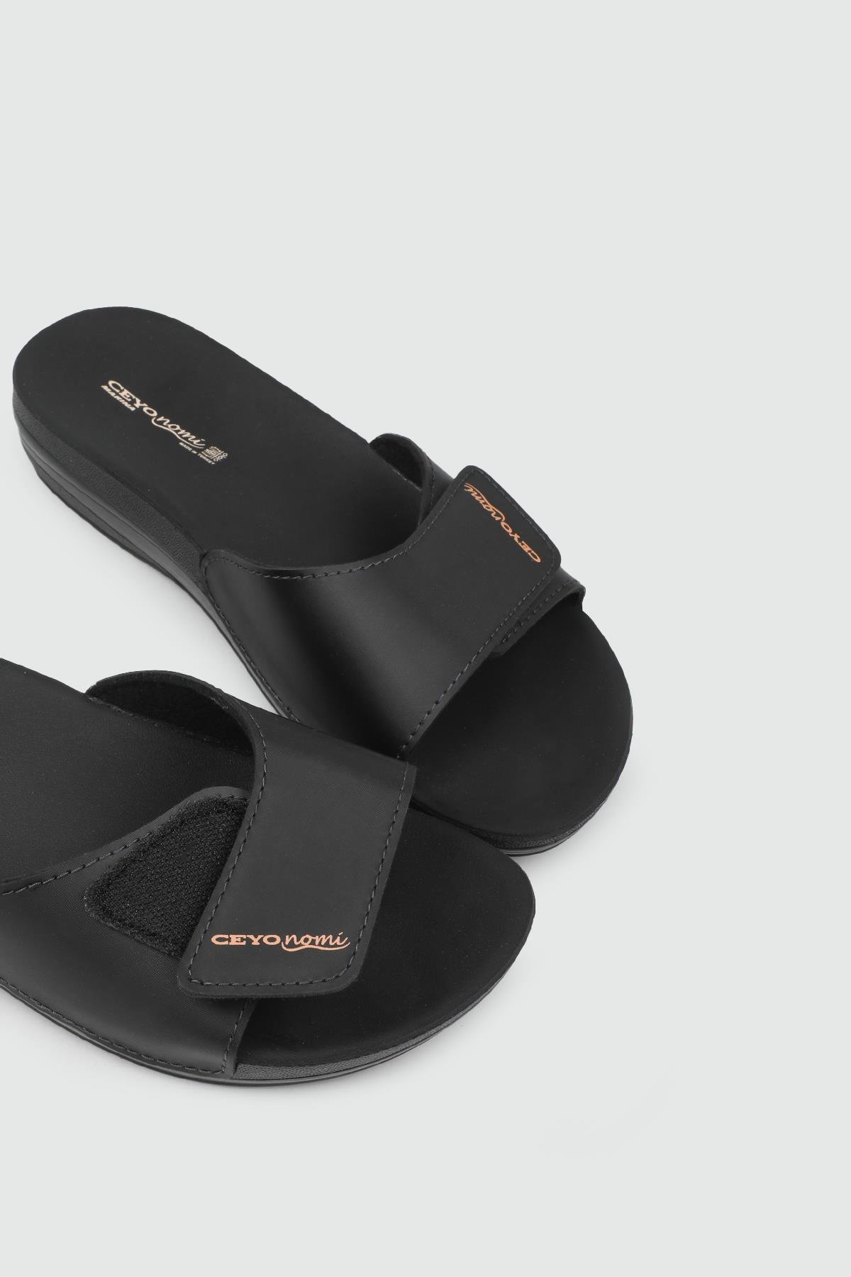Ortopedik Sıyah Kadın Terlik CEYO MARINA-12 Kadın Günlük Terlik Ceyo CEYO MARINA-12 ZEN 22Y