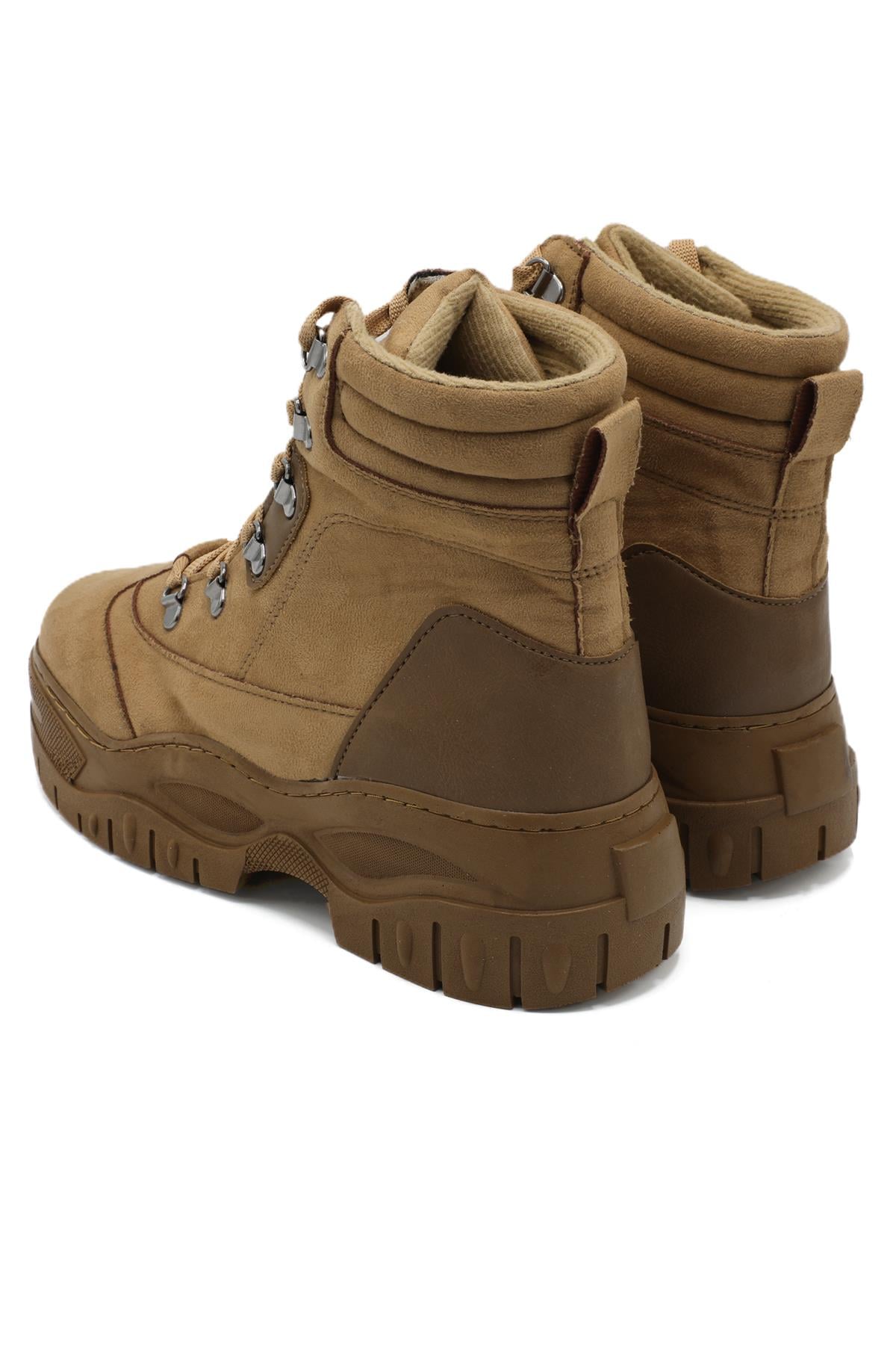 Outdoor Rahat Taba Süet Kadın Bot 1944 Kadın Günlük Conford Bot Jamper JAMPER 1944 ZEN BOT