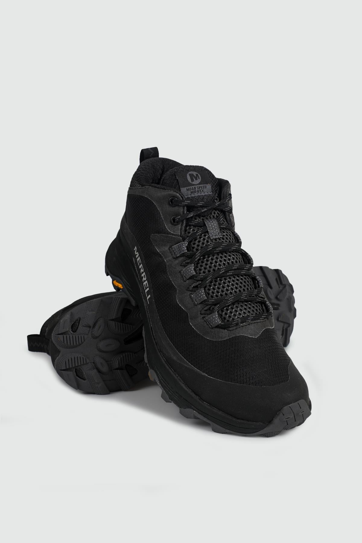 Outdoor Su Geçirmez BLACK/ASPHALT Erkek Spor Ayakkabı J067075 Erkek Günlük Spor Ayakkabı MERRELL J067075