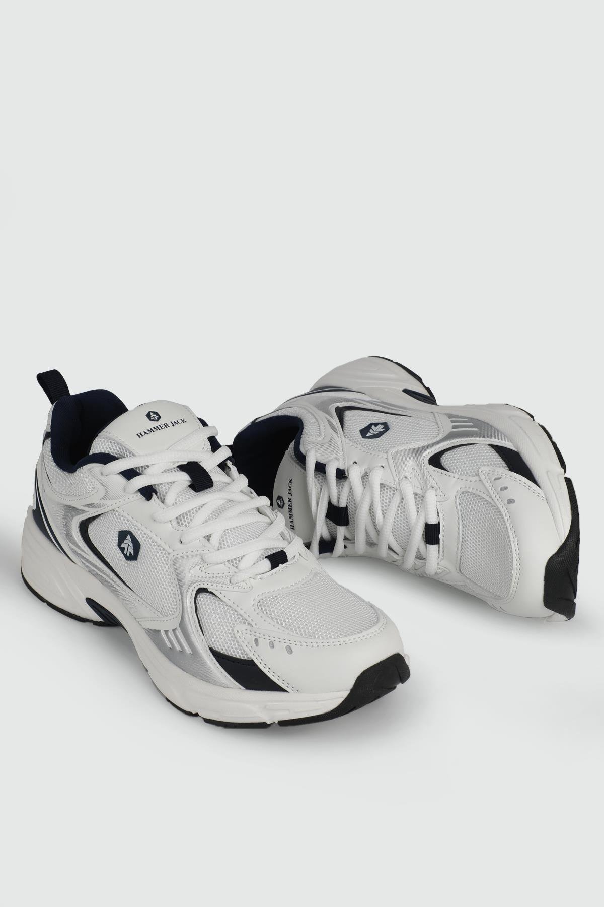 Rahat Bağcıklı Günlük Beyaz Laci Erkek Spor Ayakkabı 23144 Erkek Günlük Spor Ayakkabı Hammer Jack HAMMERJACK 101 23144 Sanga 24Y