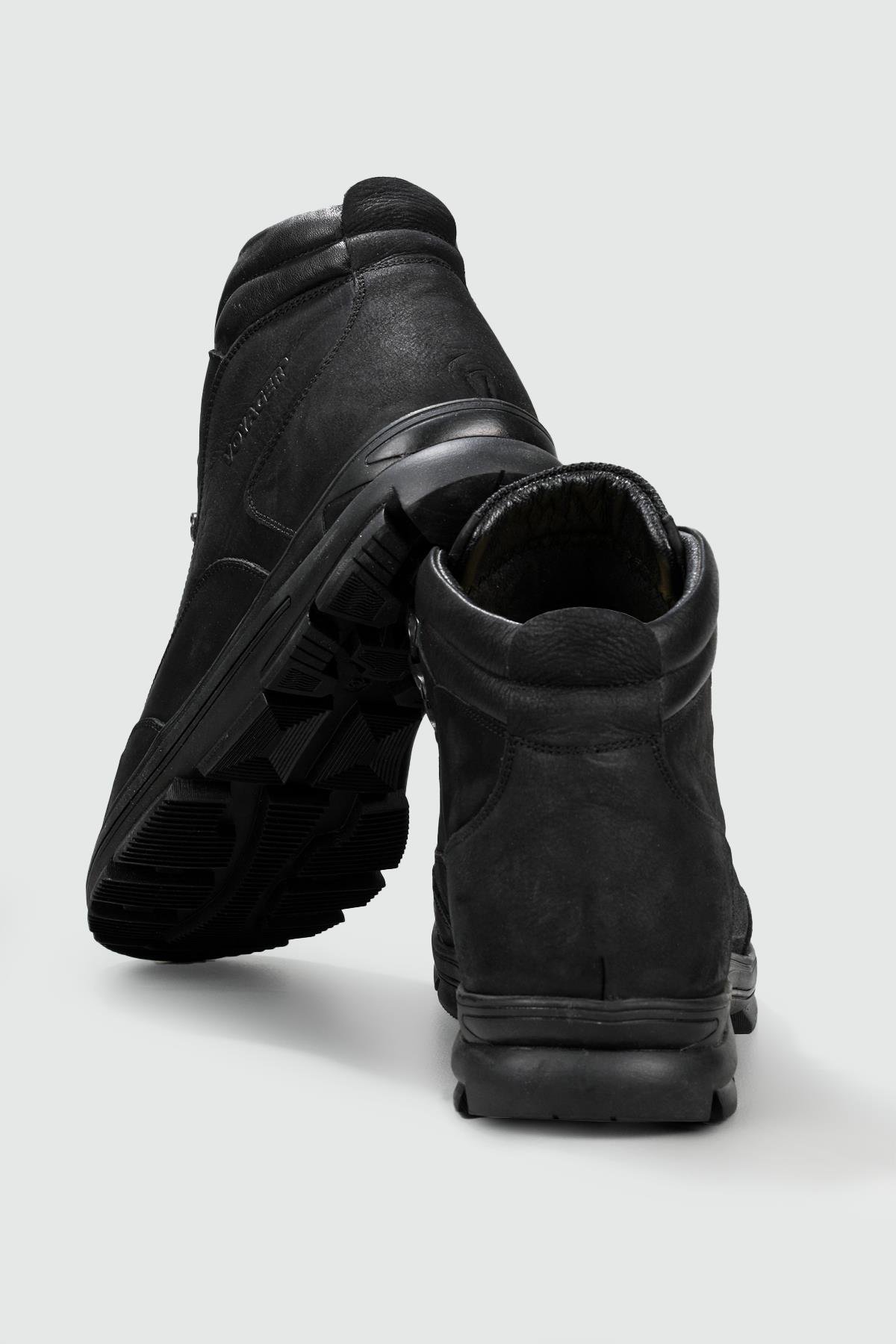 Rahat Bağcıklı Günlük Siyah Nubuk Erkek Spor Ayakkabı 3965 Erkek Outdoor Voyager VOYAGER 3965 MERBOT