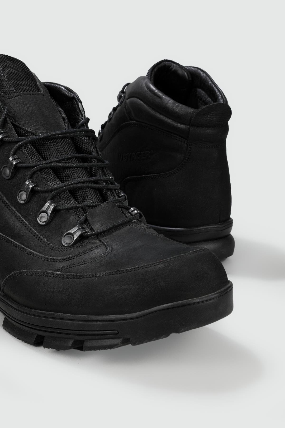 Rahat Bağcıklı Günlük Siyah Nubuk Erkek Spor Ayakkabı 3965 Erkek Outdoor Voyager VOYAGER 3965 MERBOT