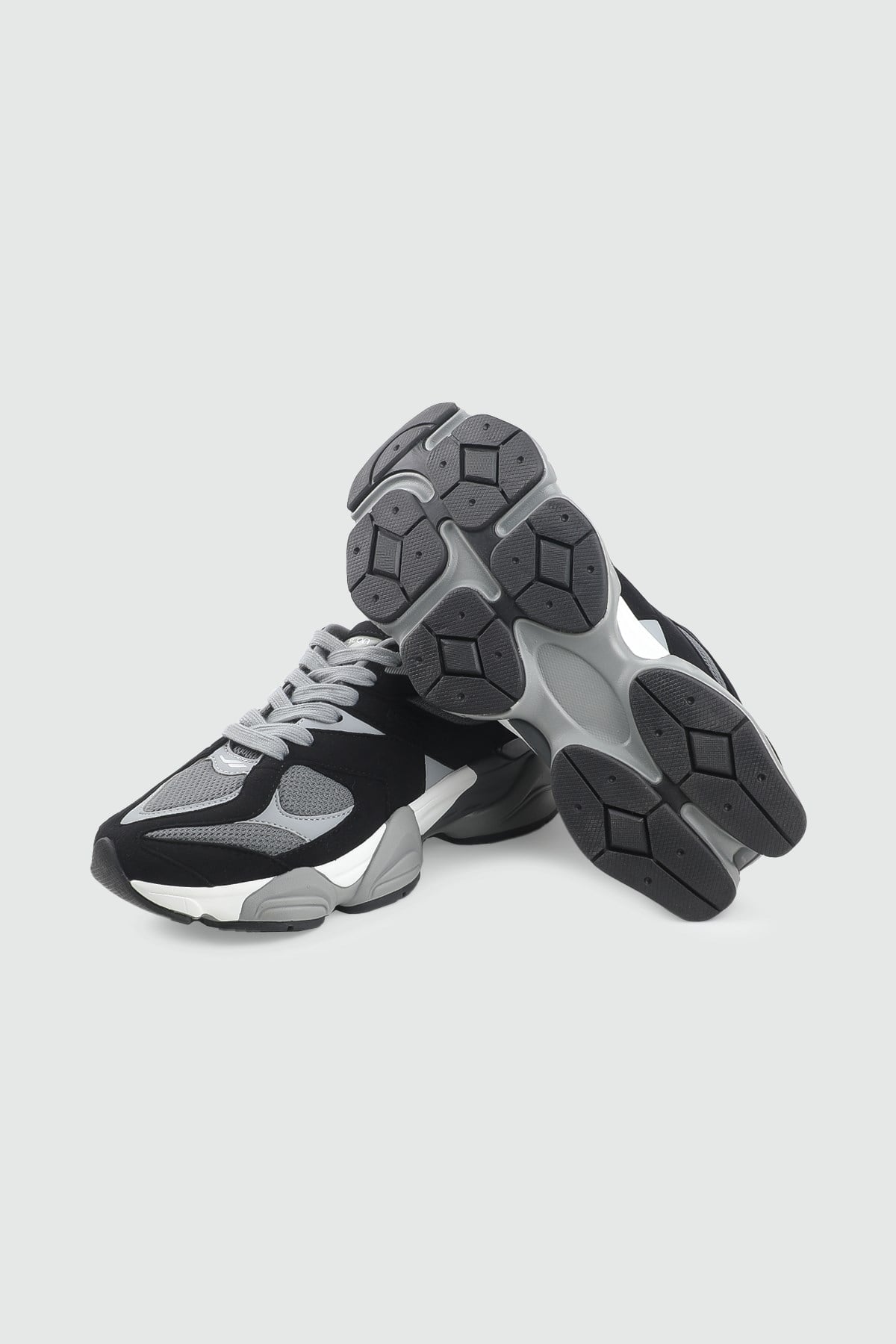 Rahat Bağcıklı Sneaker Füme Kadın Spor Ayakkabı LESCON GHOST 3 Kadın Günlük Spor Ayakkabı Lescon LESCON GHOST 3 EASYSTEP UNİS
