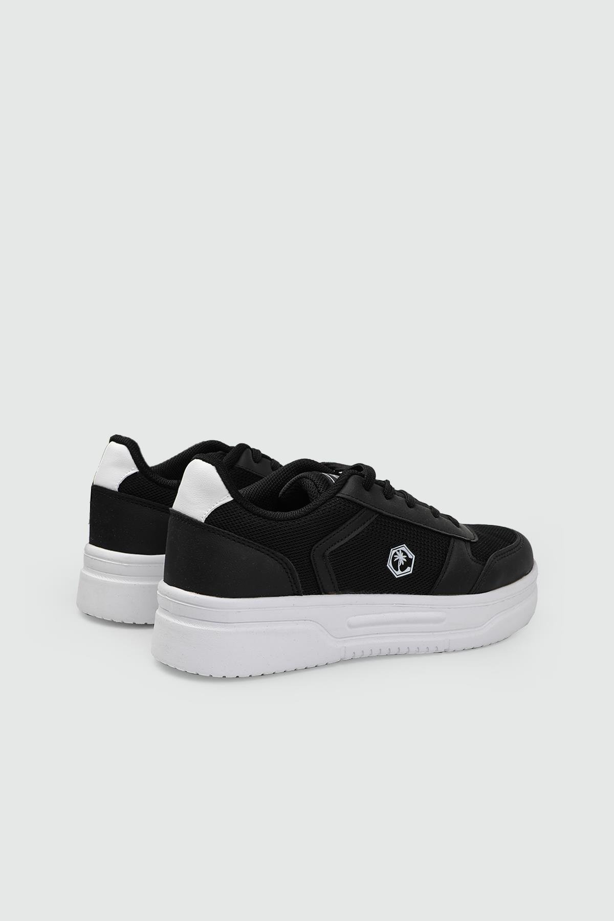 Rahat Bağcıklı Sneaker Siyah Beyaz Kadın Spor Ayakkabı CONPAX 5959 Kadın Günlük Ayakkabı Conpax CONPAX 25Y 5959