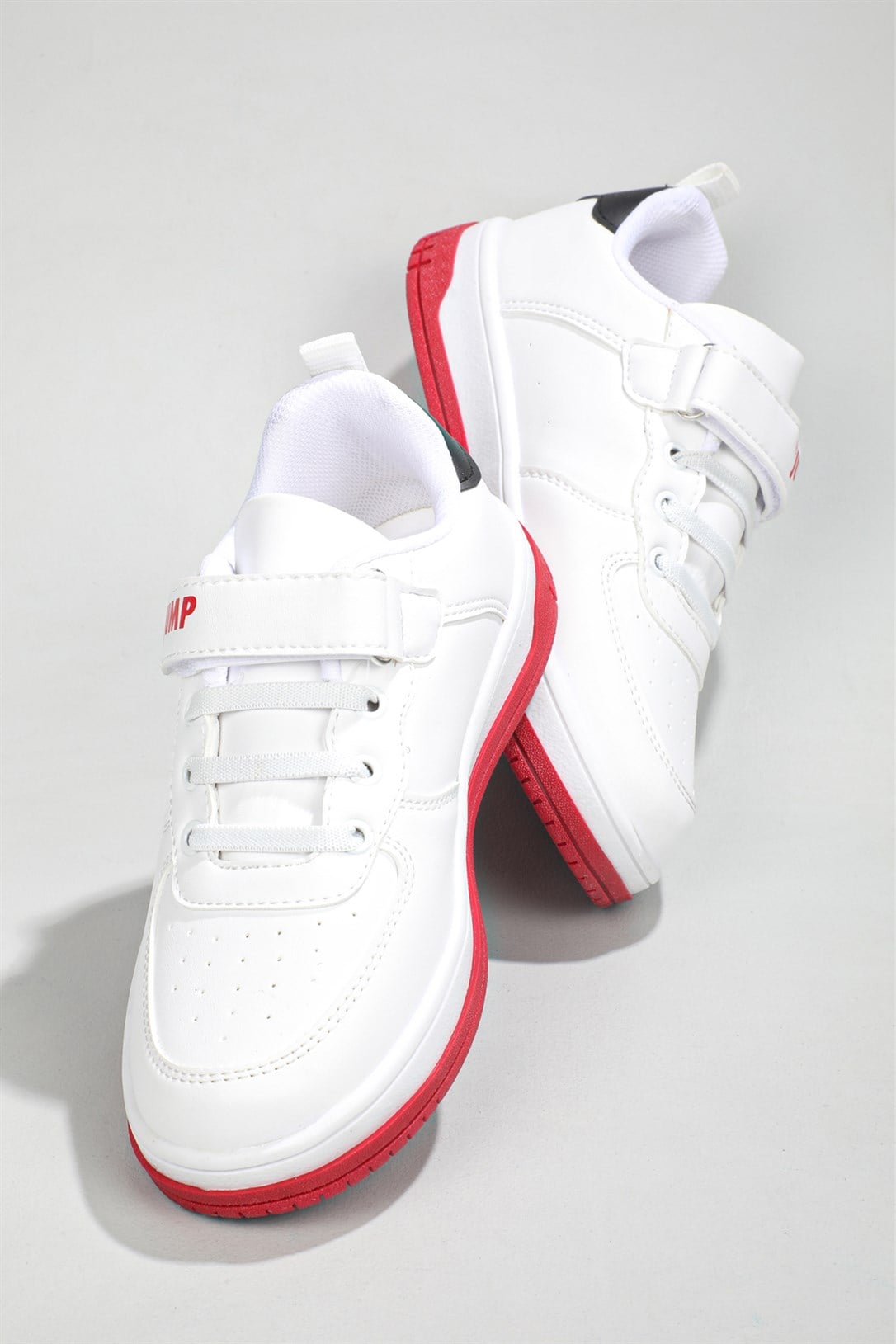 Rahat Cırtlı Beyaz Laci Kırmızı Çocuk Spor Ayakkabı 27760 Çocuk Günlük Spor Ayakkabı Jump JUMP 27760 FİLET SPOR AYAK