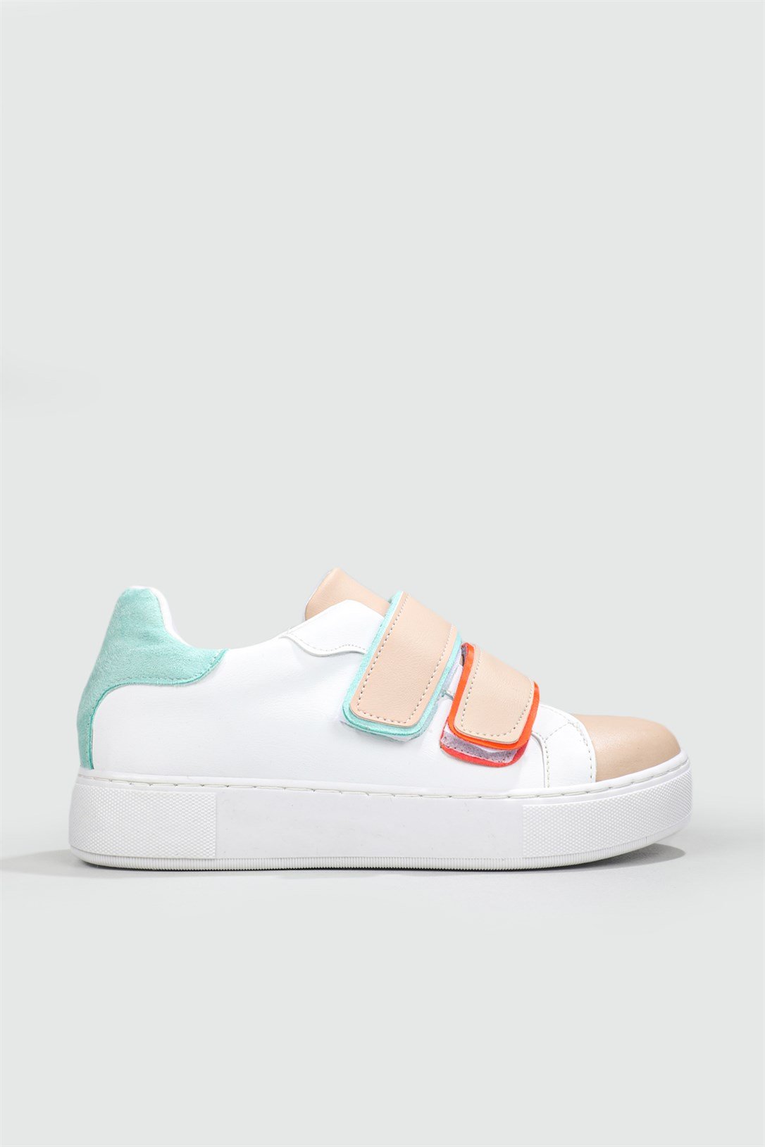 Rahat Cırtlı Kaymaz Taban Byz Nut Mint Yeşil Kadın Spor Ayakkabı LOWCAROLİNE Kadın Sneaker Beınsteps Beinsteps Low Caroline 22K