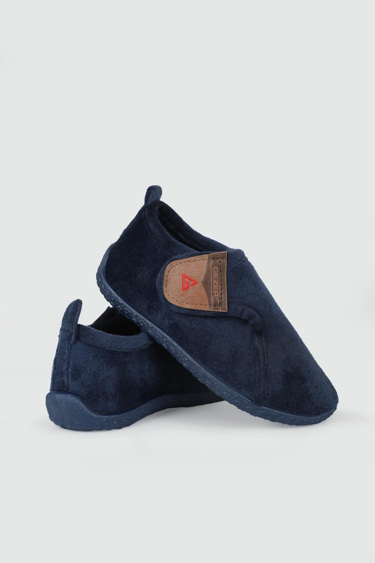 Rahat Cırtlı Kaymaz Taban Lacivert Çocuk Panduf 3378 Çocuk Panduf Gezer GEZER 3378 PATİK PANDUF