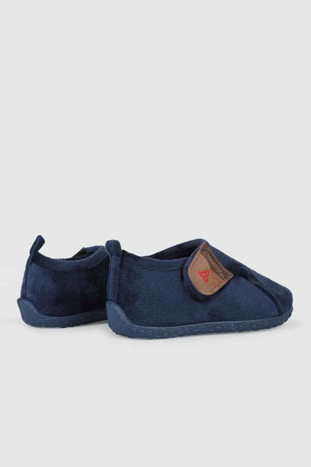 Rahat Cırtlı Kaymaz Taban Lacivert Çocuk Panduf 3378 Çocuk Panduf Gezer GEZER 3378 PATİK PANDUF