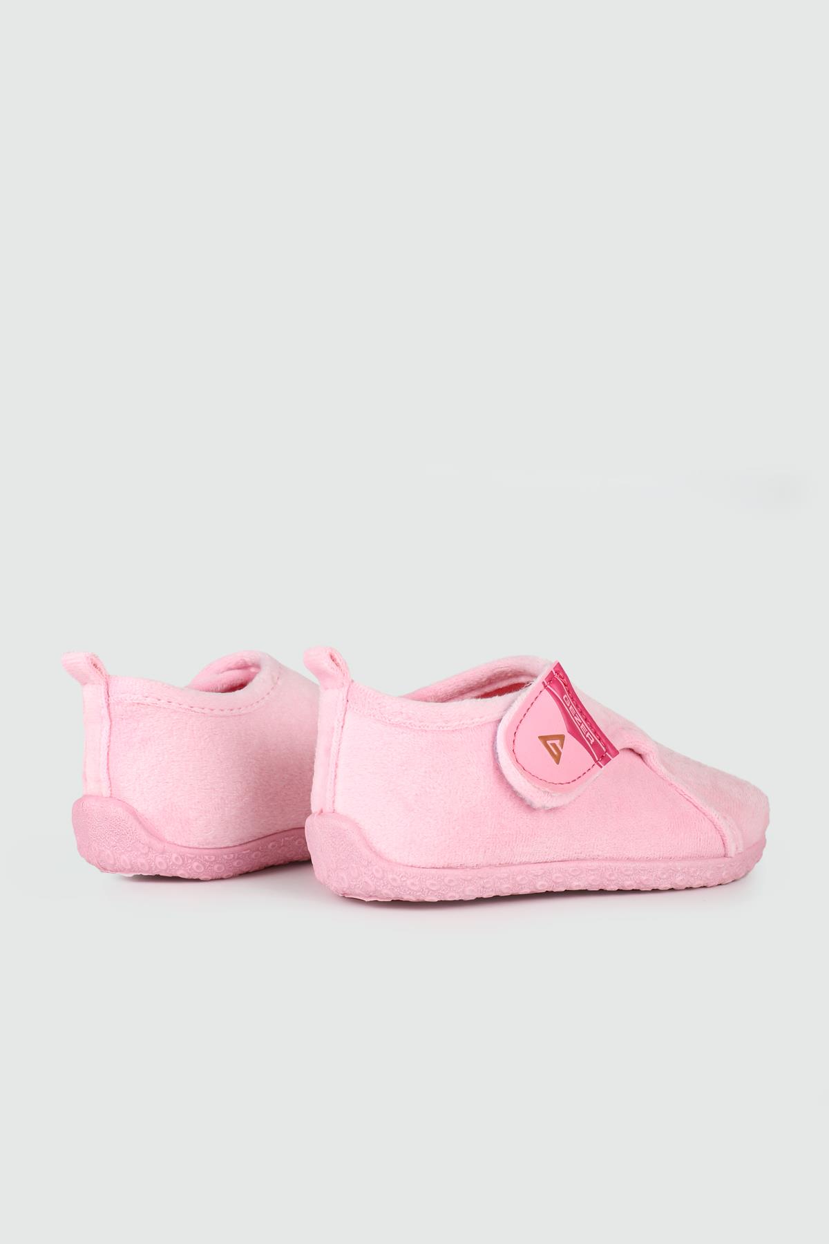 Rahat Cırtlı Kaymaz Taban Pembe Çocuk Panduf 3378 Çocuk Panduf Gezer GEZER 3378 PATİK PANDUF