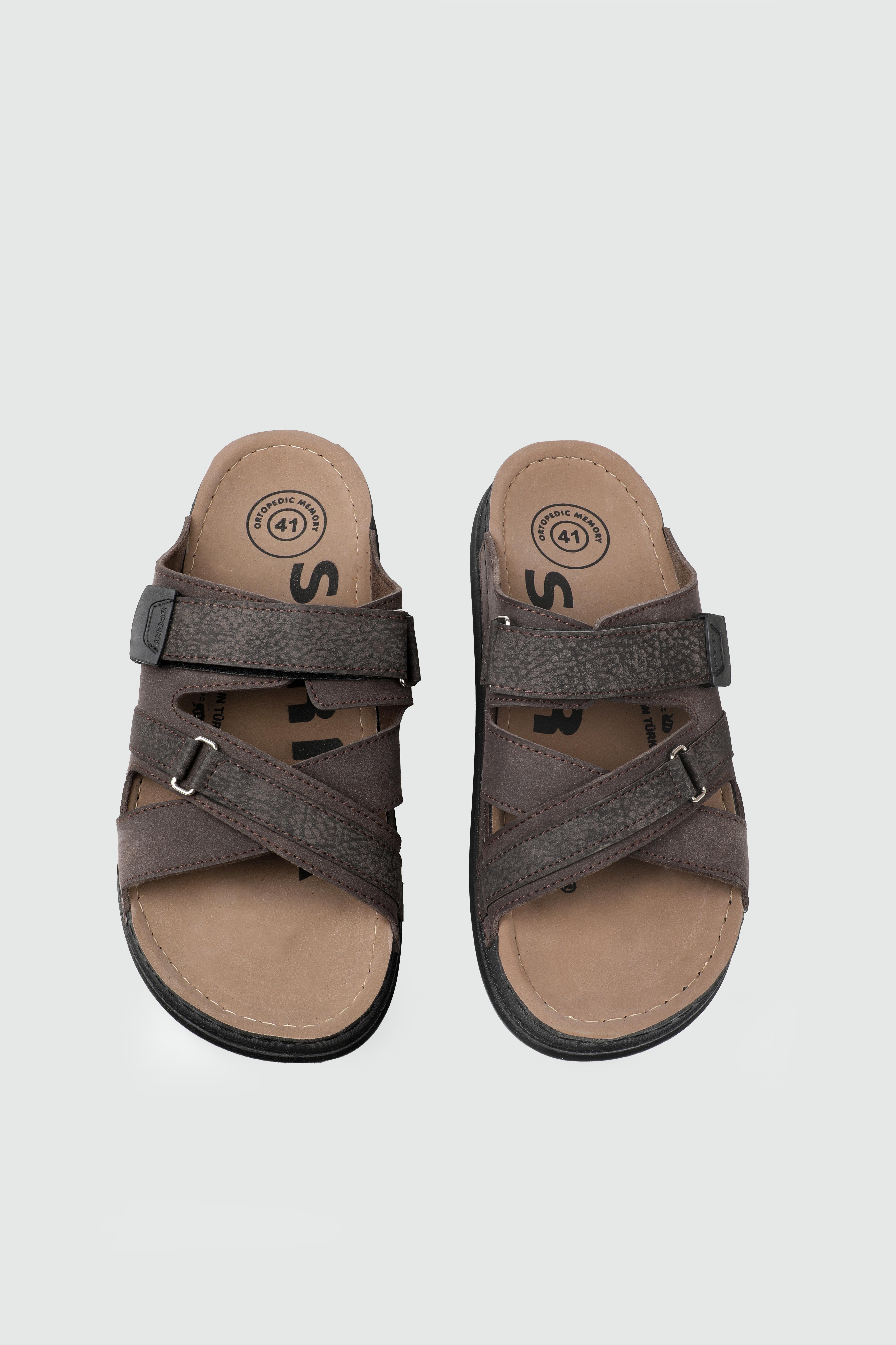 RAHAT GÜNLÜK TERLİK Kahve Nubuk Erkek Terlik SERRA 6003 Erkek Terlik Serra SERRA 25Y-6003 MER TERLİK CIRT