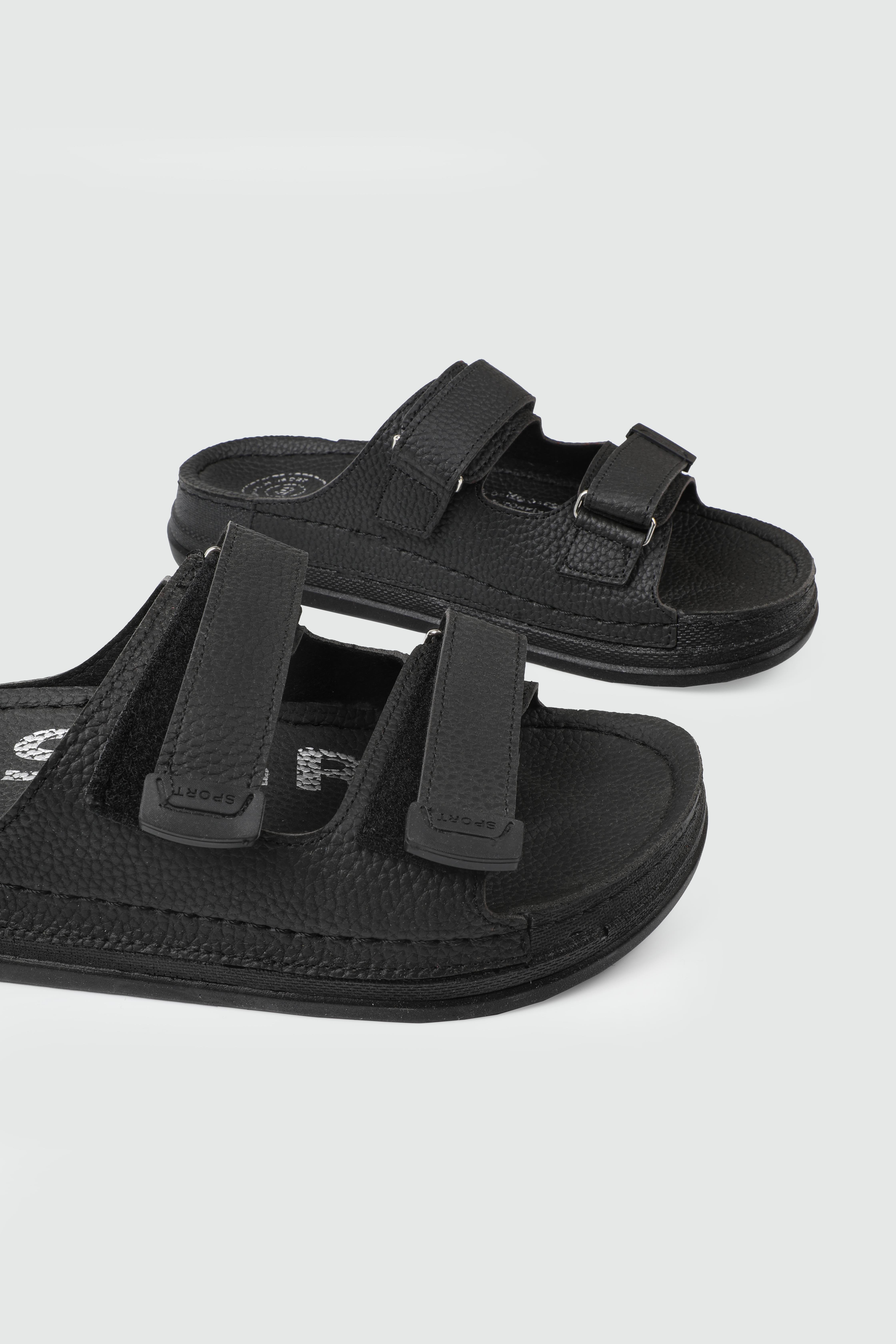 RAHAT GÜNLÜK TERLİK Siyah Erkek Terlik SERRA-6000 Erkek Terlik Serra SERRA 25Y-6000 MER TERLİK CIRT