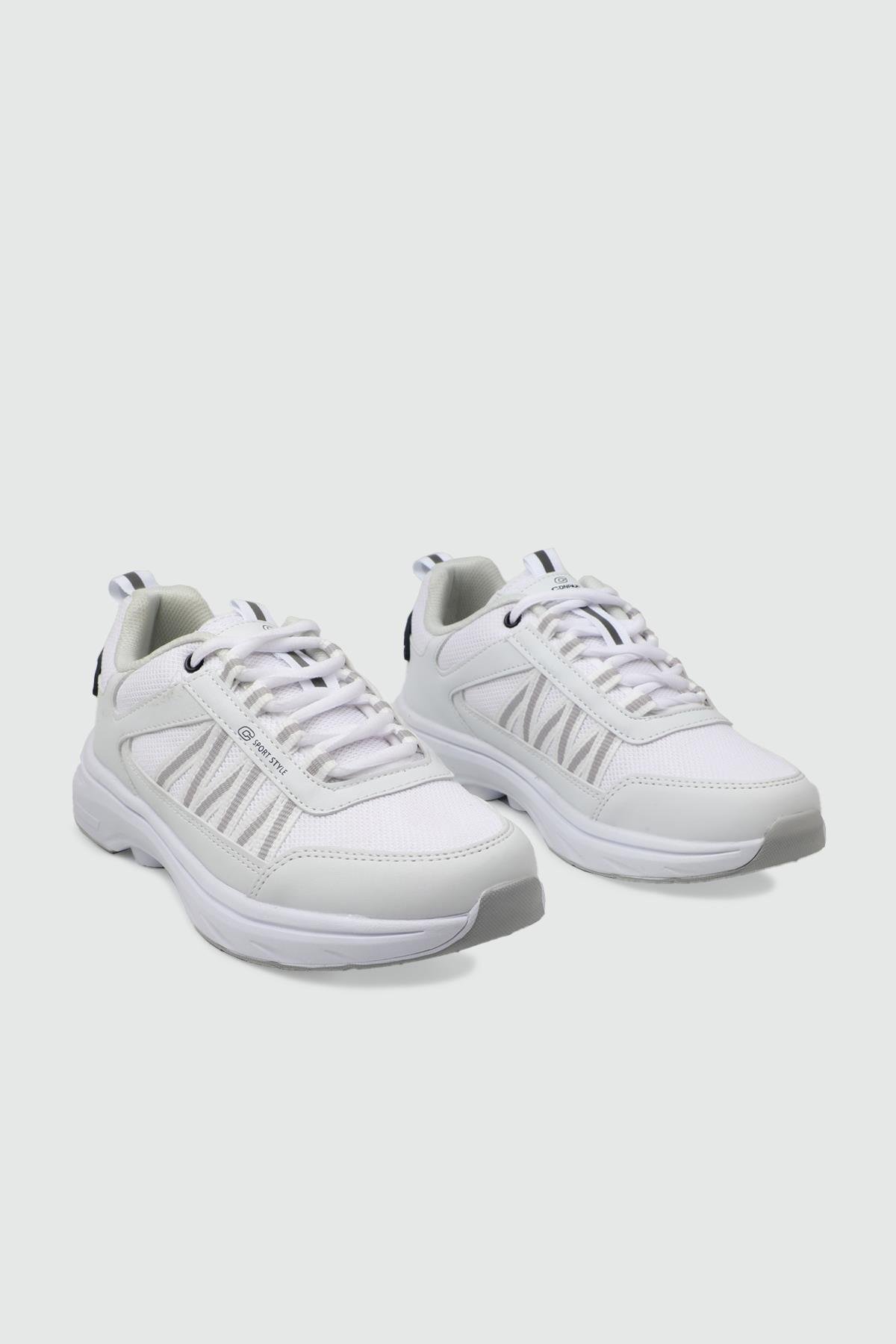 Rahat Günlük Unisex Spor Ayakkabı Beyaz Buz Spor Ayakkabı 2057 Kategorisiz Conpax CONPAX 2057 UNİSEX SPOR