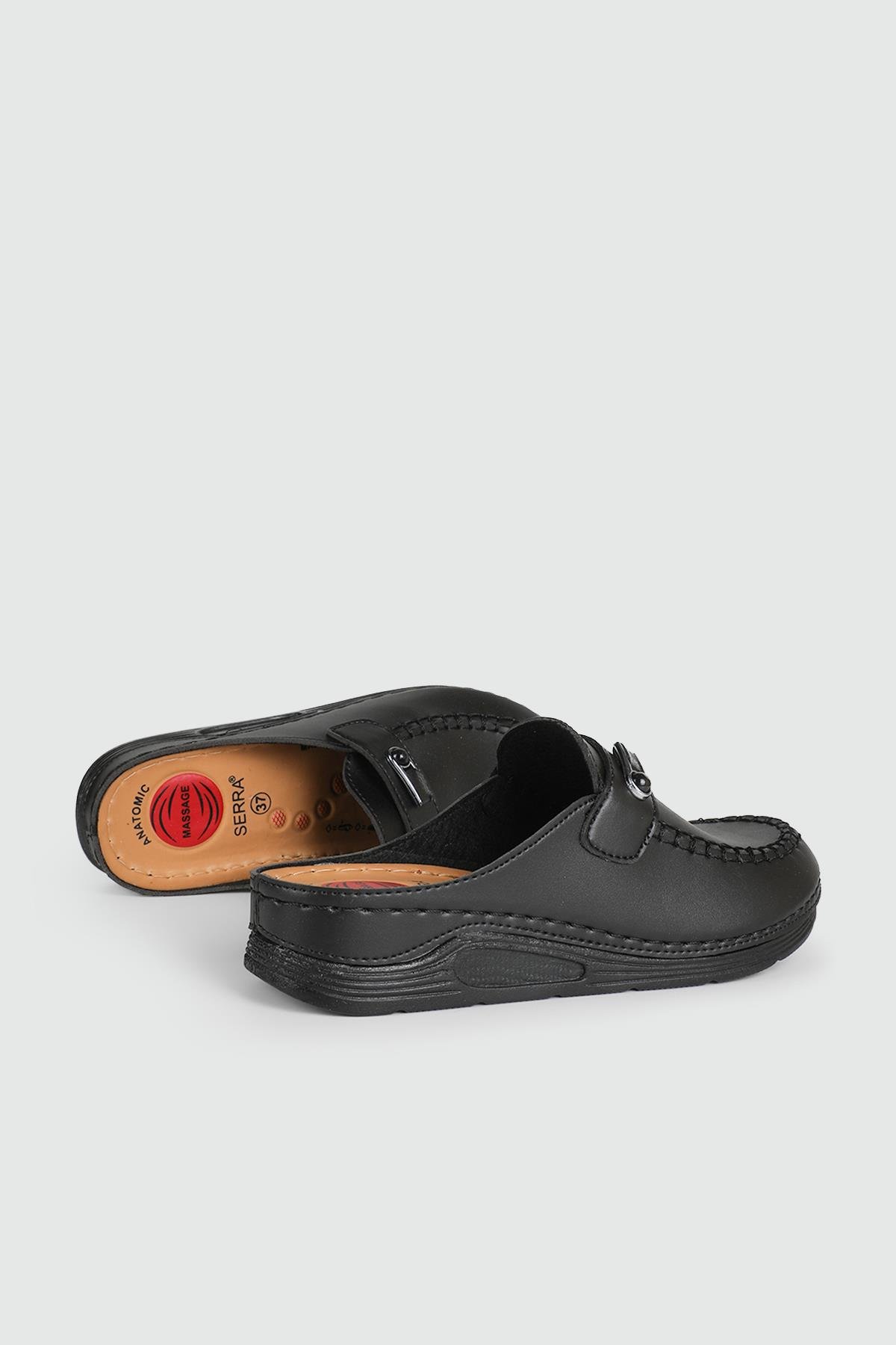 Rahat Kapalı Siyah Kadın Terlik 1504 Kadın Günlük Terlik Serra SERRA 1504 KADIN 24K