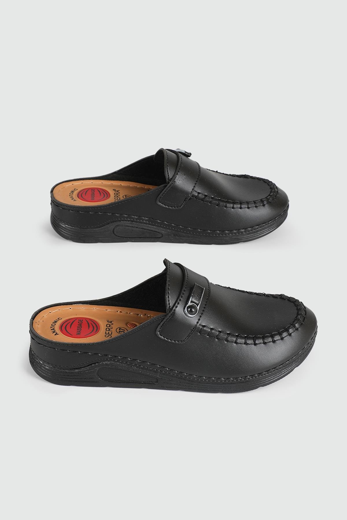 Rahat Kapalı Siyah Kadın Terlik 1504 Kadın Günlük Terlik Serra SERRA 1504 KADIN 24K