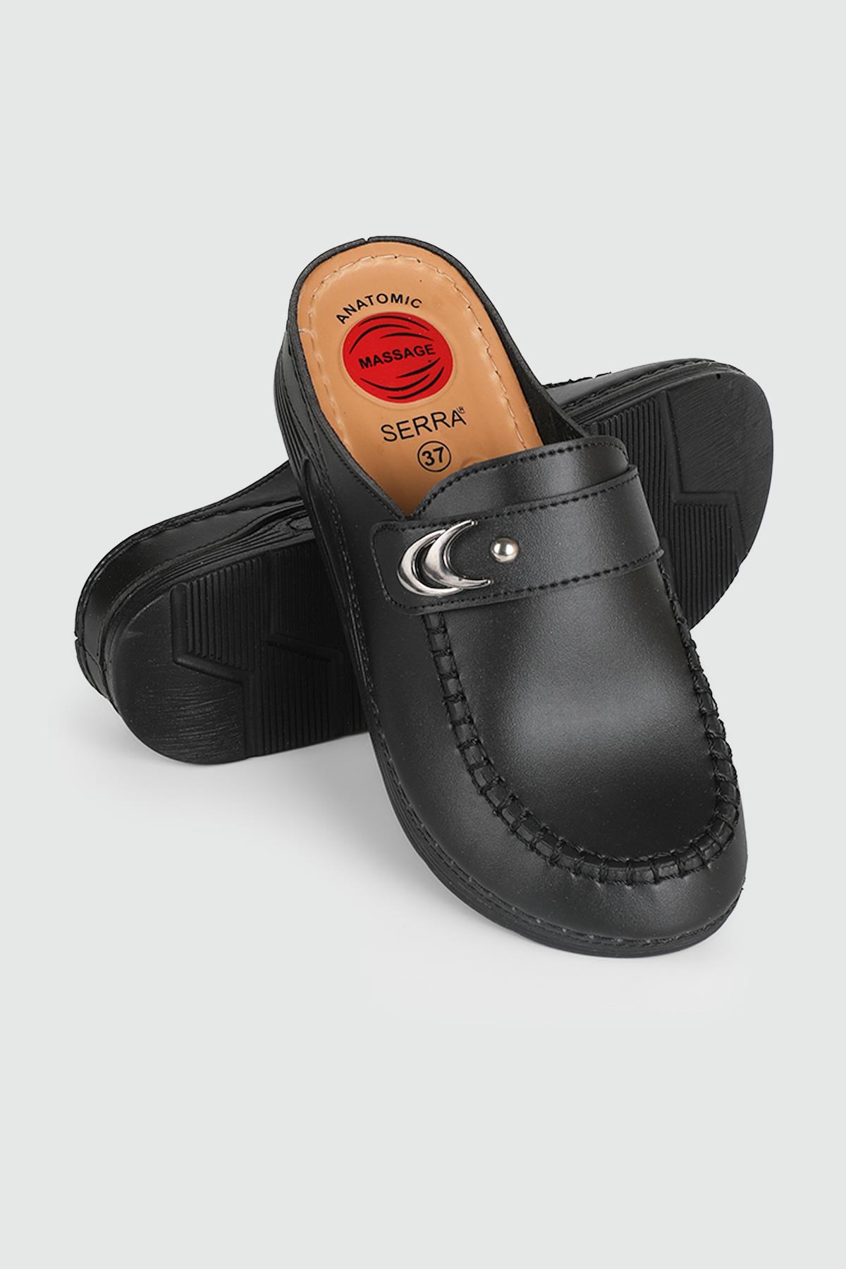 Rahat Kapalı Siyah Kadın Terlik 1507 Kadın Günlük Terlik Serra SERRA 1507 KADIN 24K