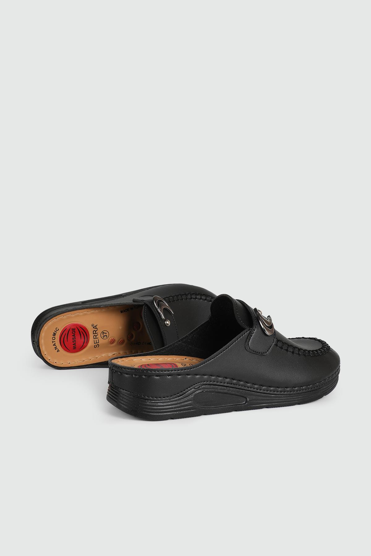 Rahat Kapalı Siyah Kadın Terlik 1507 Kadın Günlük Terlik Serra SERRA 1507 KADIN 24K