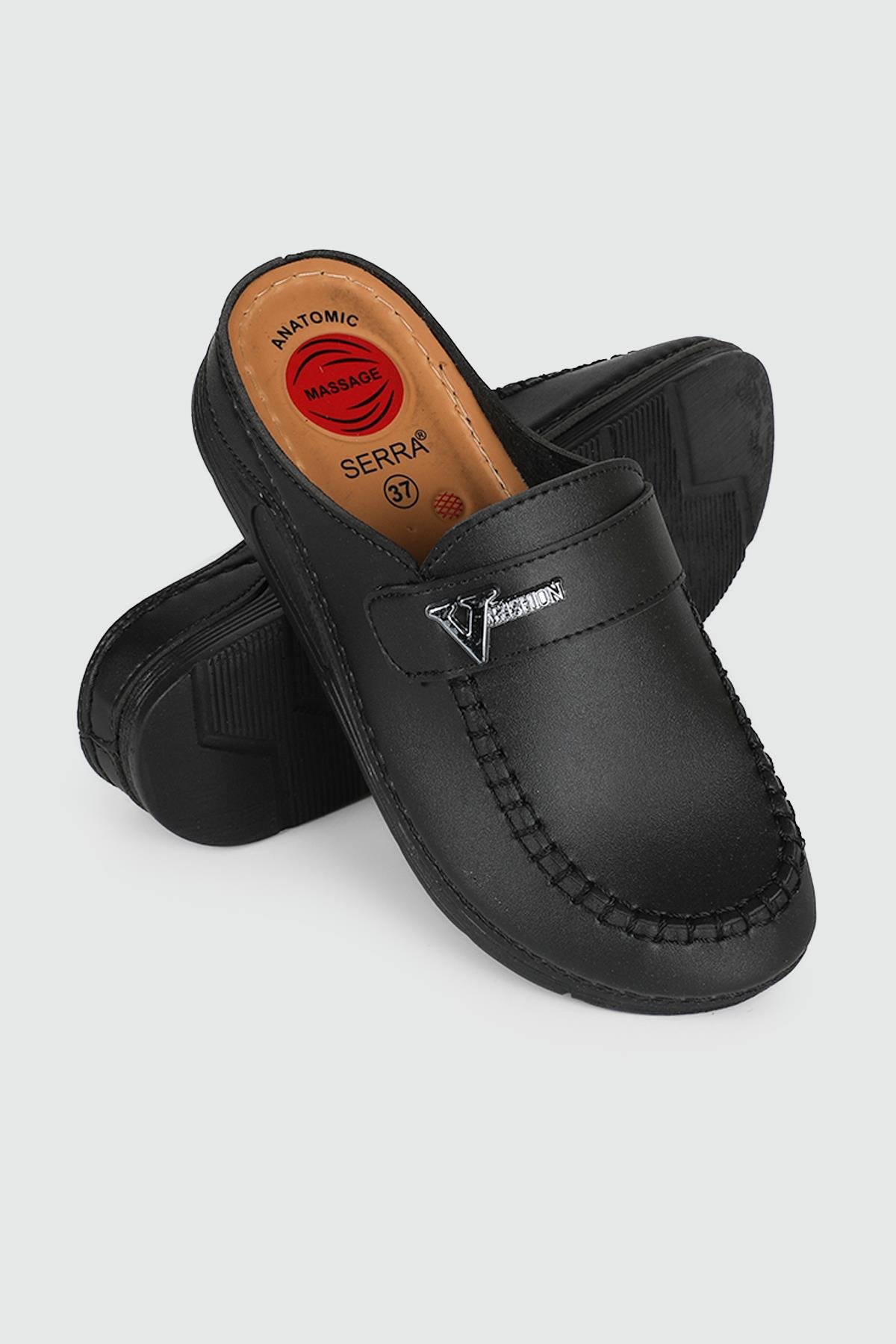 Rahat Kapalı Siyah Kadın Terlik 1511 Kadın Günlük Terlik Serra SERRA 1511  KADIN 24K