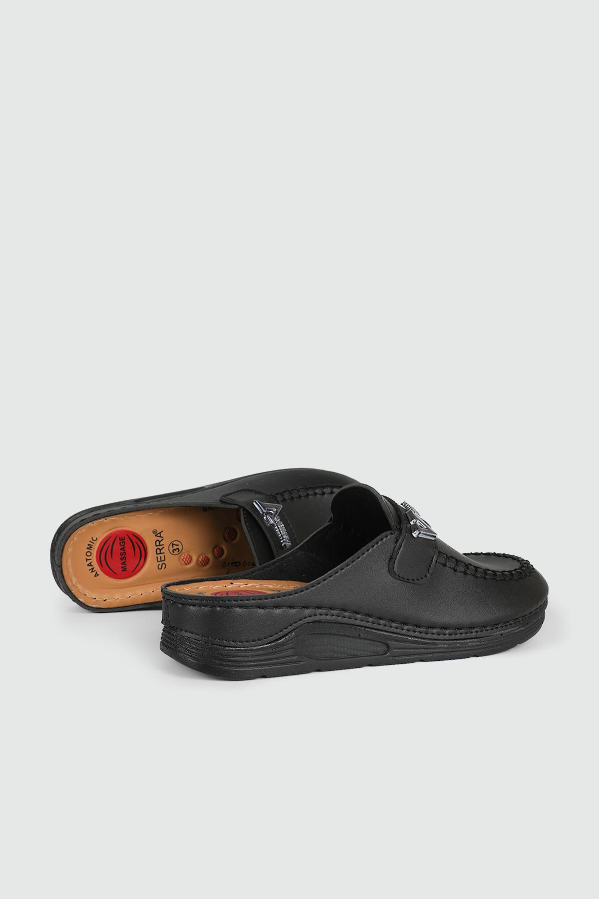 Rahat Kapalı Siyah Kadın Terlik 1511 Kadın Günlük Terlik Serra SERRA 1511  KADIN 24K