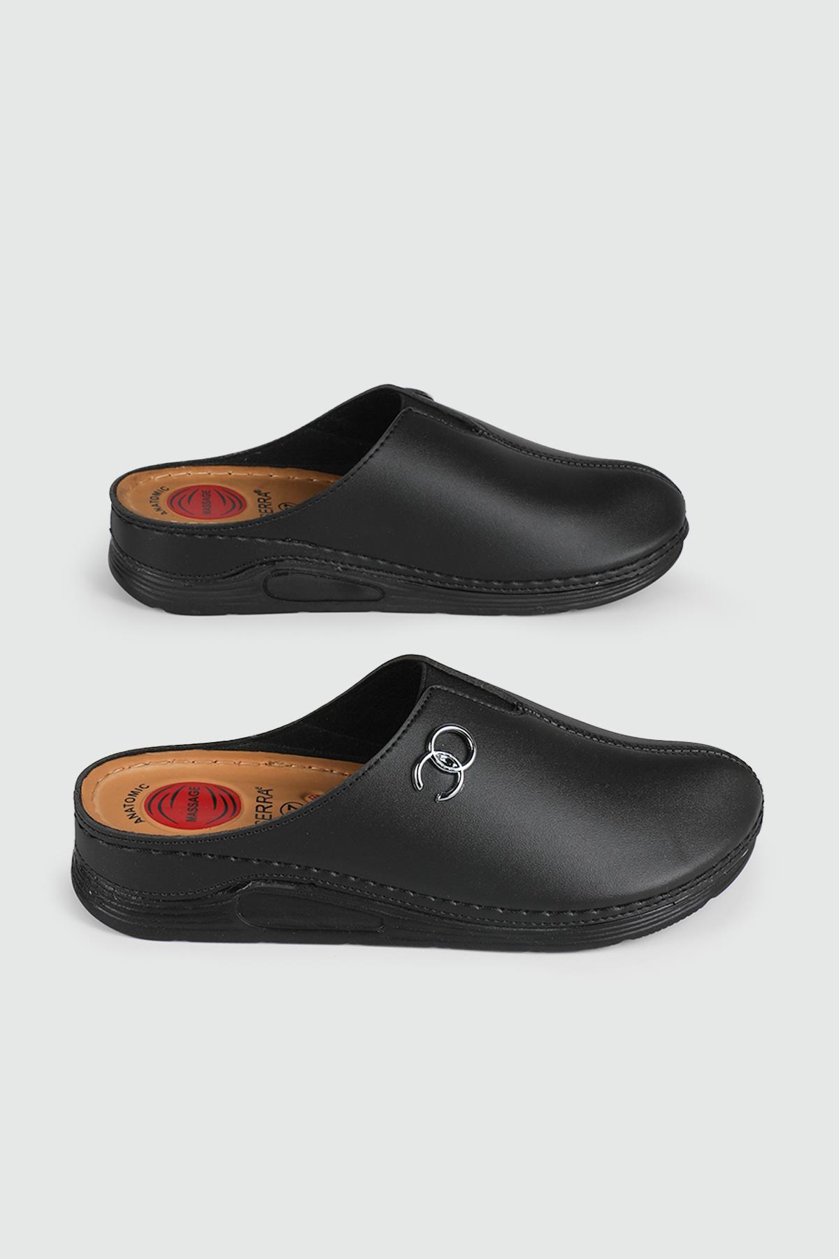 Rahat Kapalı Siyah Kadın Terlik 1520 Kadın Günlük Terlik Serra SERRA 1520 KADIN 24K