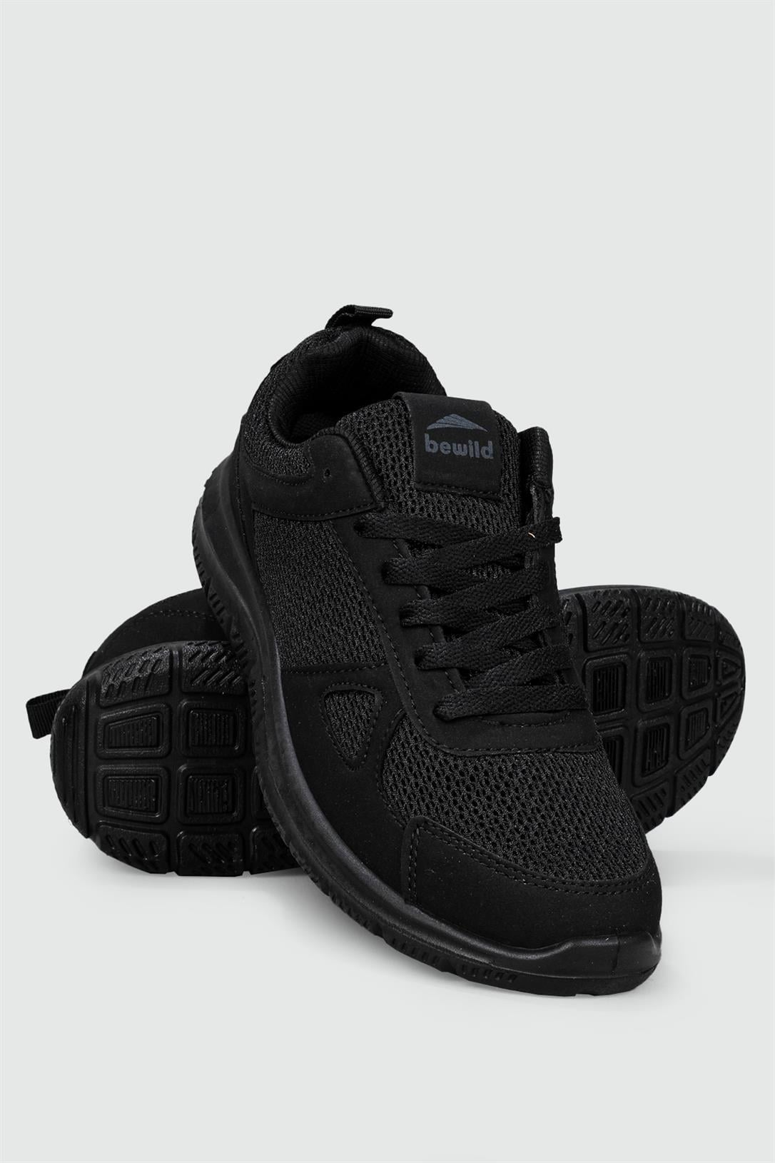 Rahat Nefes Alır Bağcıklı Siyah Erkek Spor Ayakkabı 40131 Unisex Günlük Spor Ayakkabı Beınsteps BEWİLD 40131 MER SPOR
