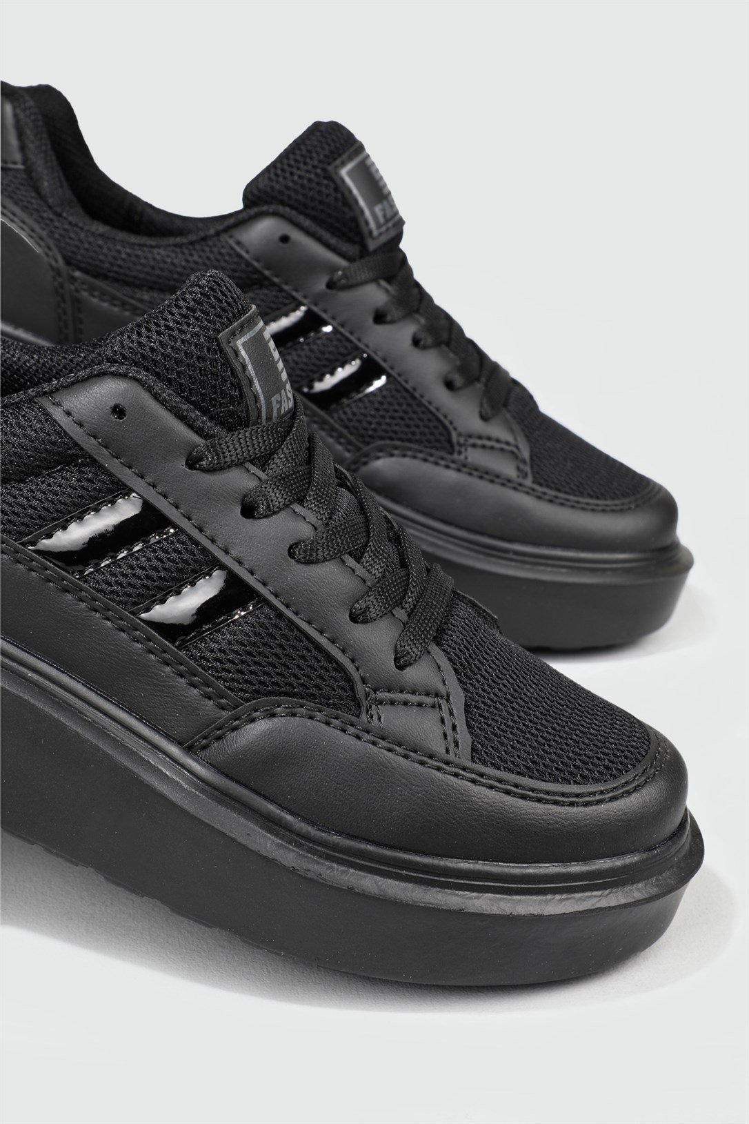 Rahat Nefes Alır Sneakers Siyah Kadın Spor Ayakkabı 151 Kadın Günlük Spor Ayakkabı Dark Step DARKSTEP 151 ZEN SPOR AYAK