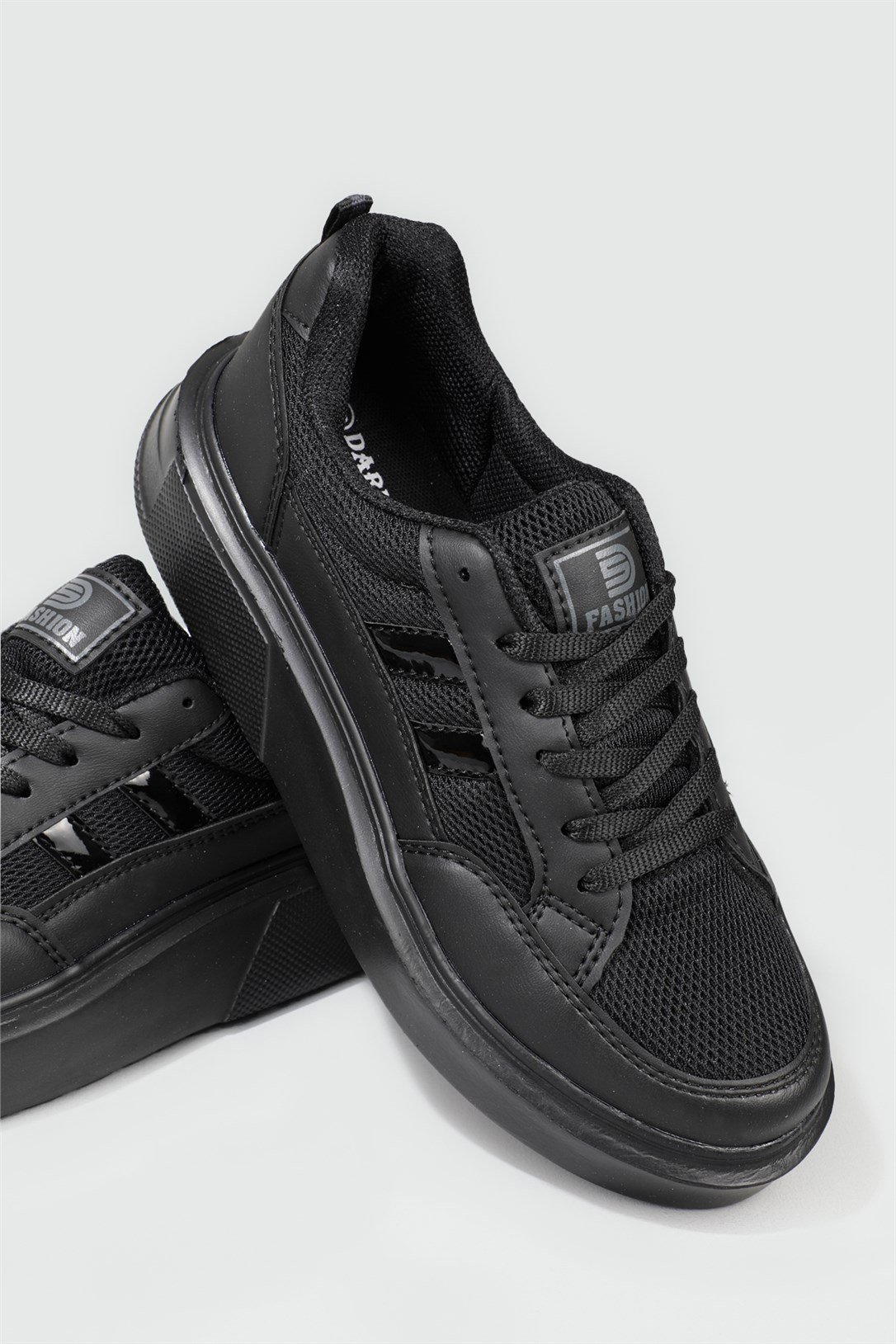 Rahat Nefes Alır Sneakers Siyah Kadın Spor Ayakkabı 151 Kadın Günlük Spor Ayakkabı Dark Step DARKSTEP 151 ZEN SPOR AYAK
