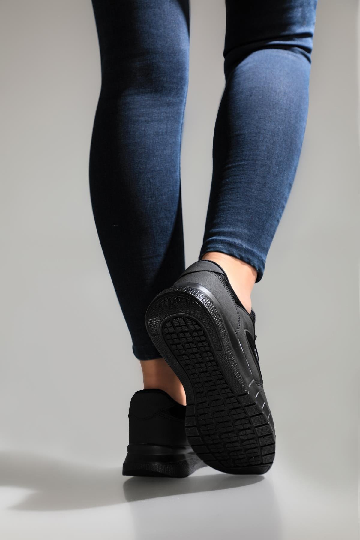 Rahat Nefes Alır Sneakers Siyah Siyah Kadın Spor Ayakkabı 011 Kadın Günlük Spor Ayakkabı PASOMIA PASOMİA 011 ZEN ANORAK